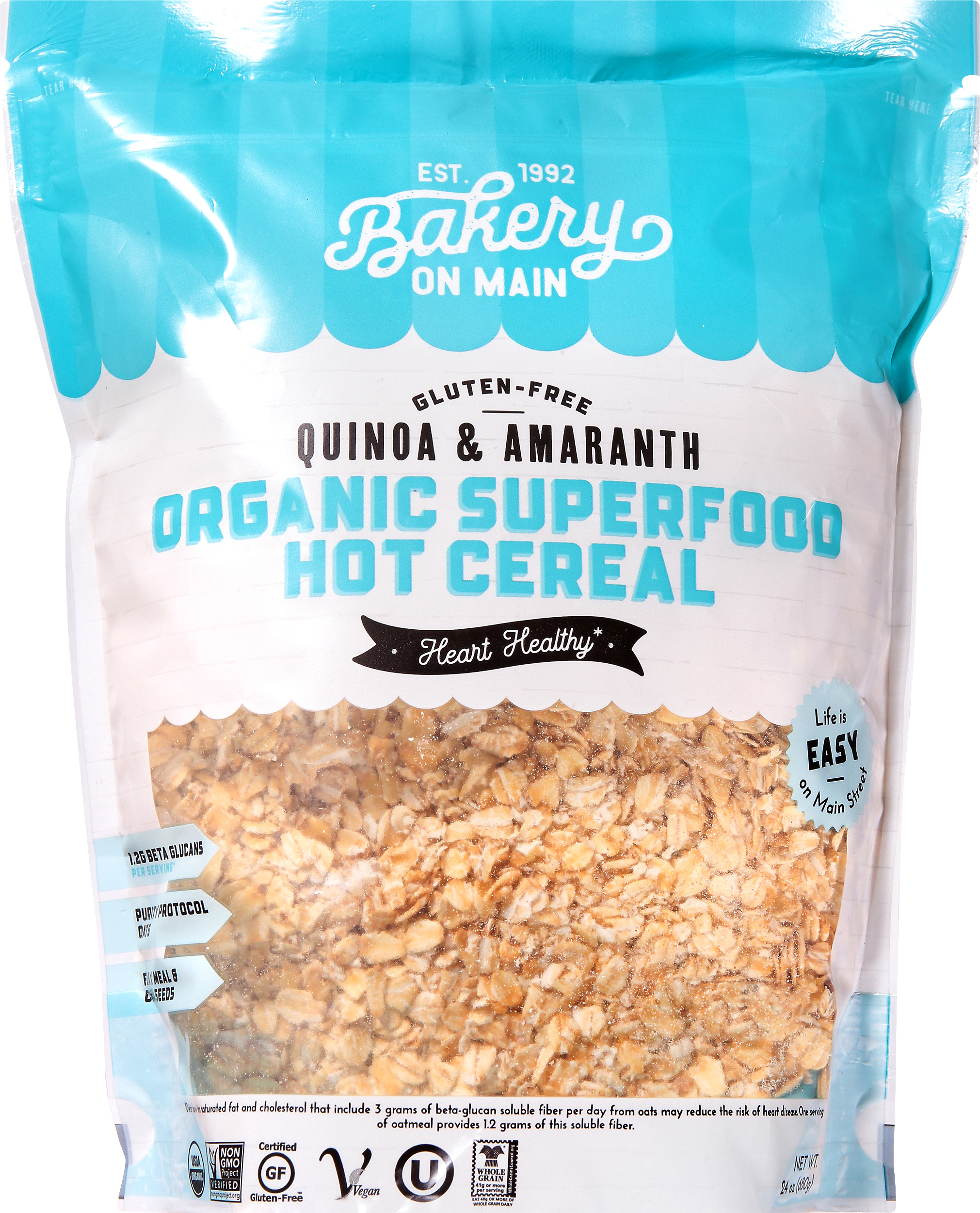 Hot Cereal, Organic, Superfood, Quinoa & Amaranth