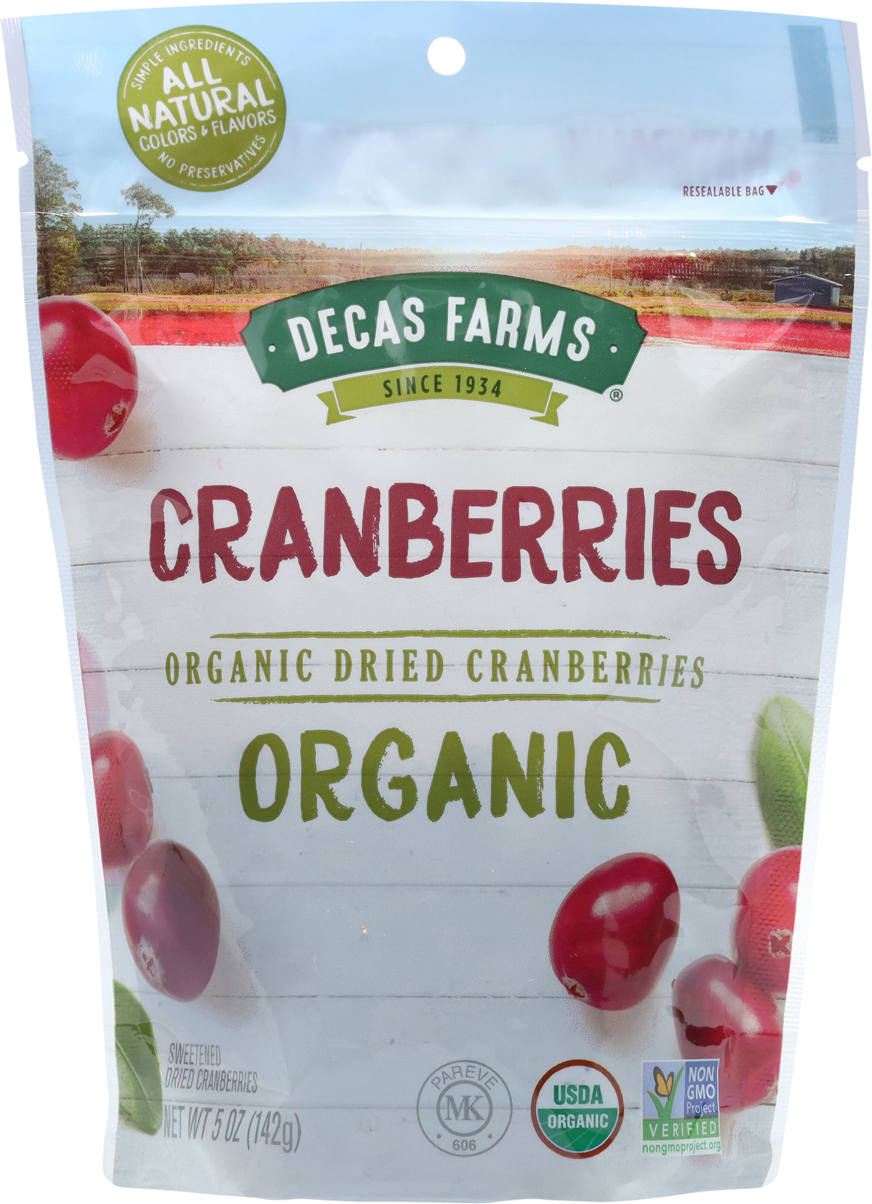 Cranberries, Organic, Dried