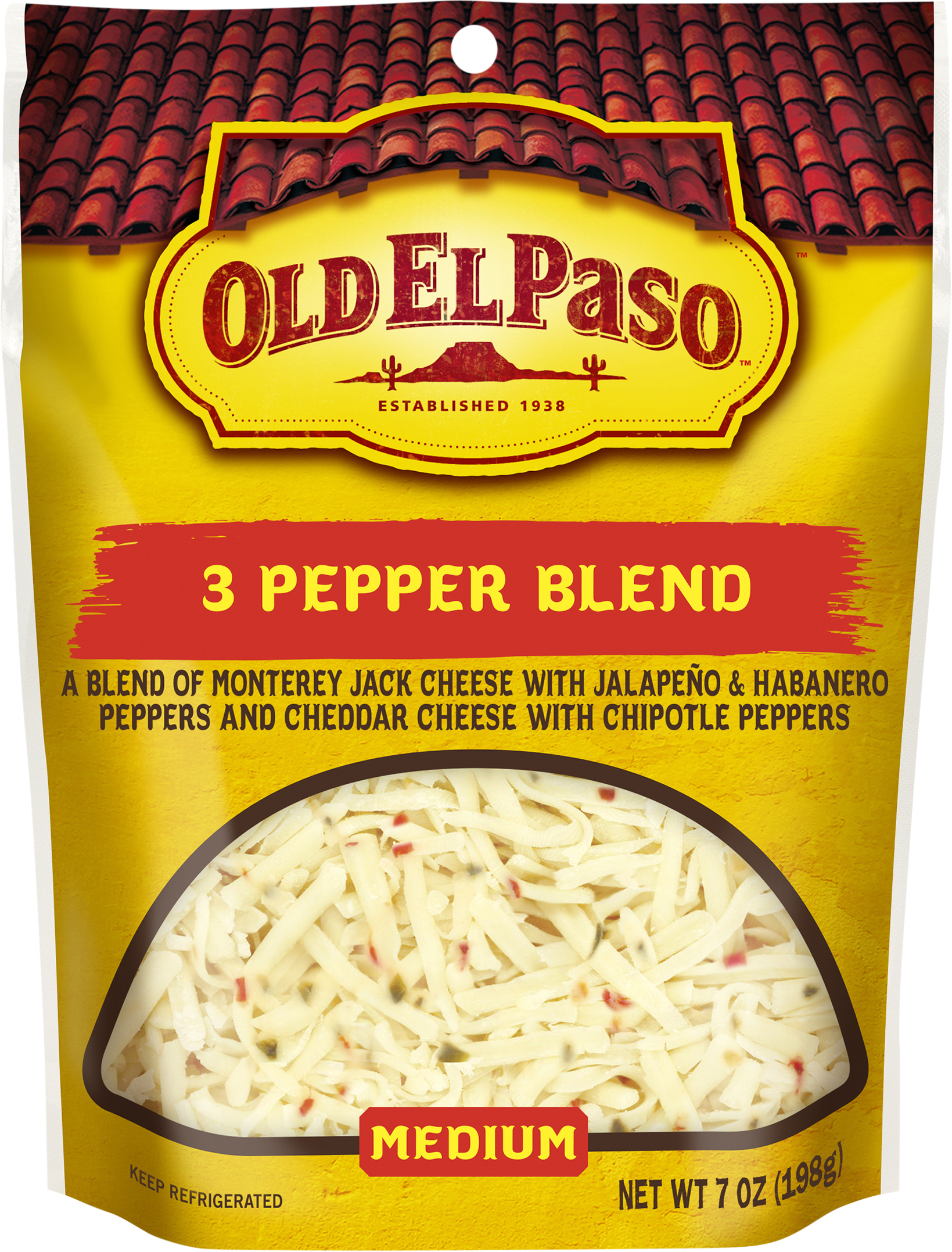 Cheese, Medium, 3 Pepper Blend