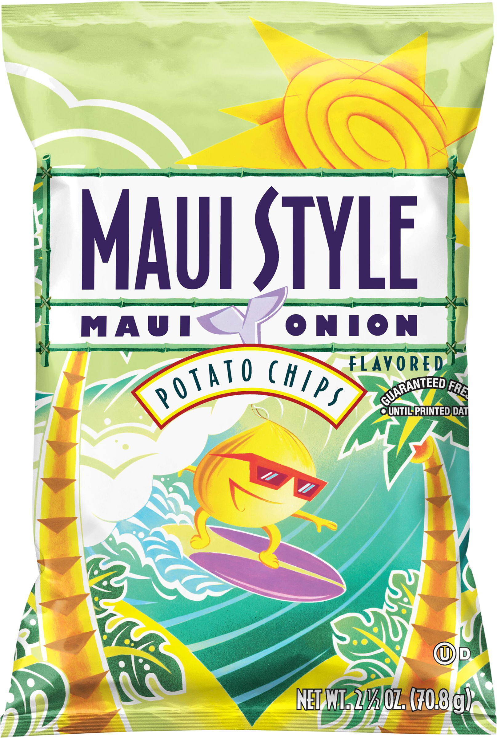 Potato Chips, Maui Onion Flavored, Kettle Cooked