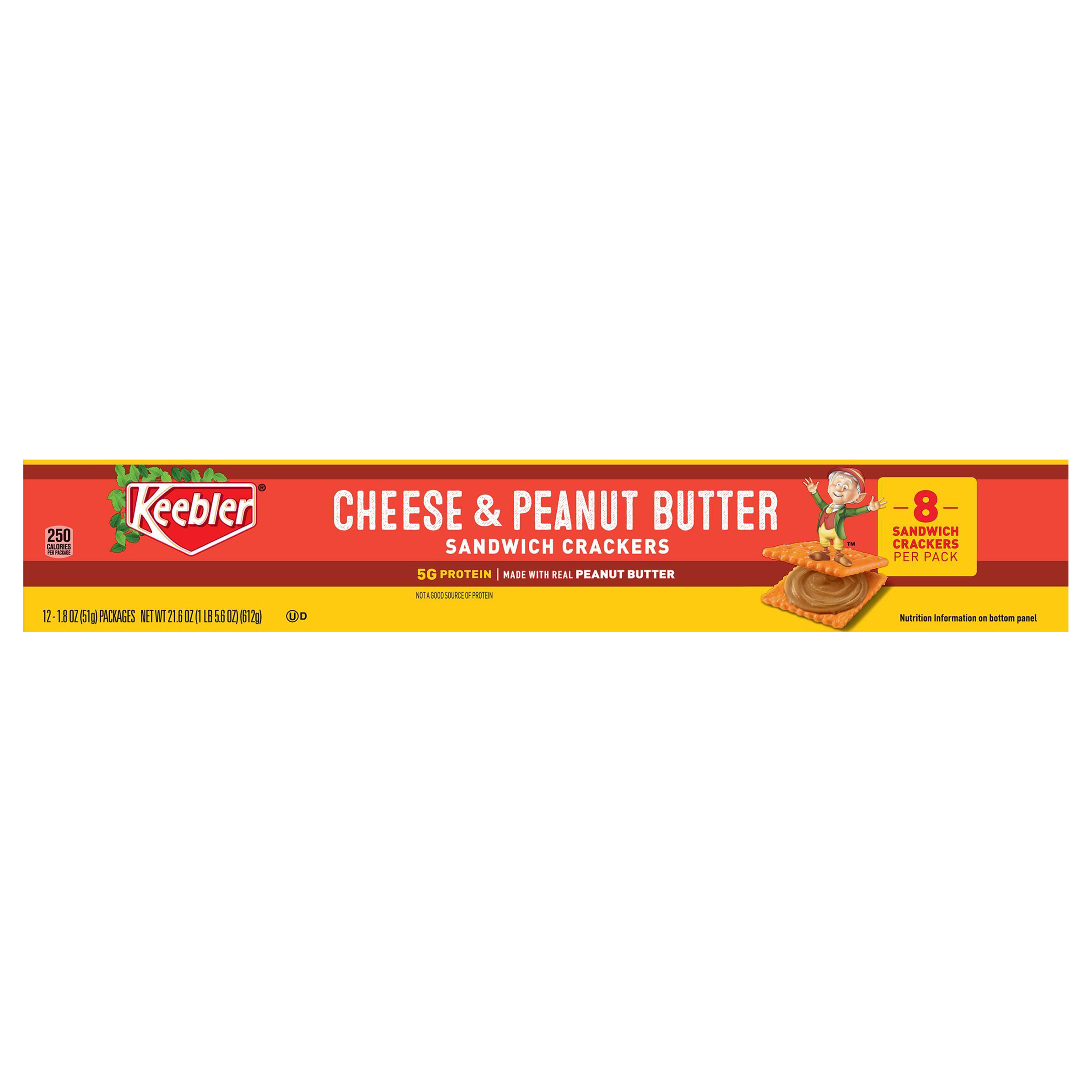 Sandwich Crackers, Cheese & Peanut Butter