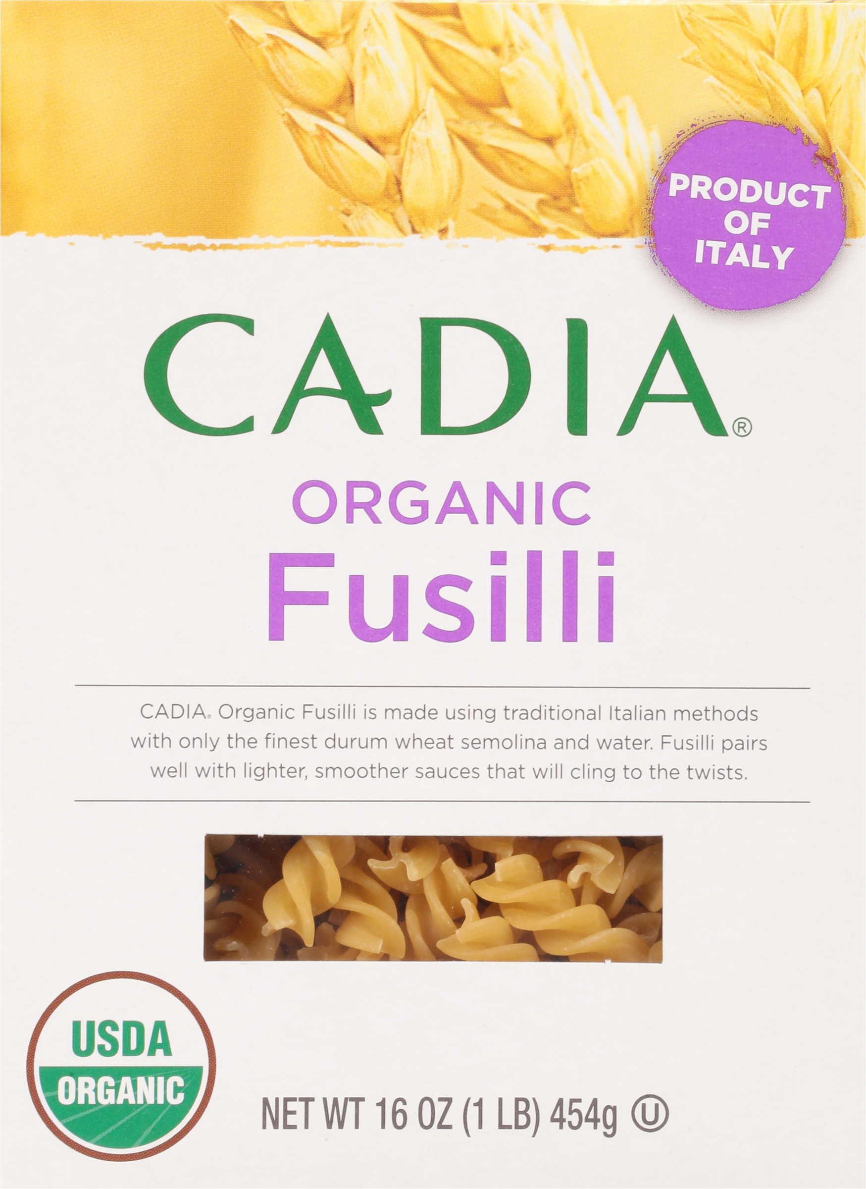 Fusilli, Organic