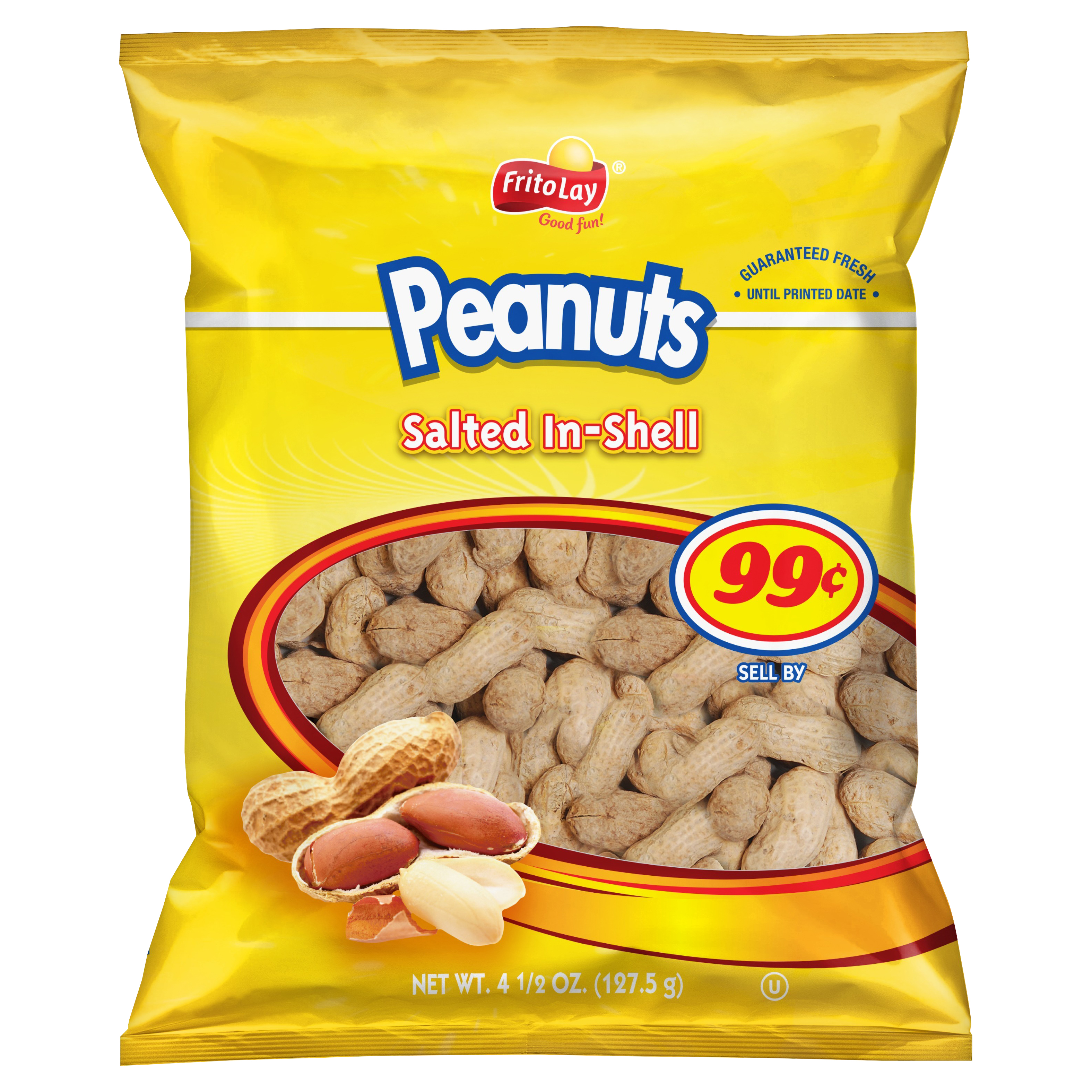 Frito Lay In-shell Salted Peanuts 4.5 Oz