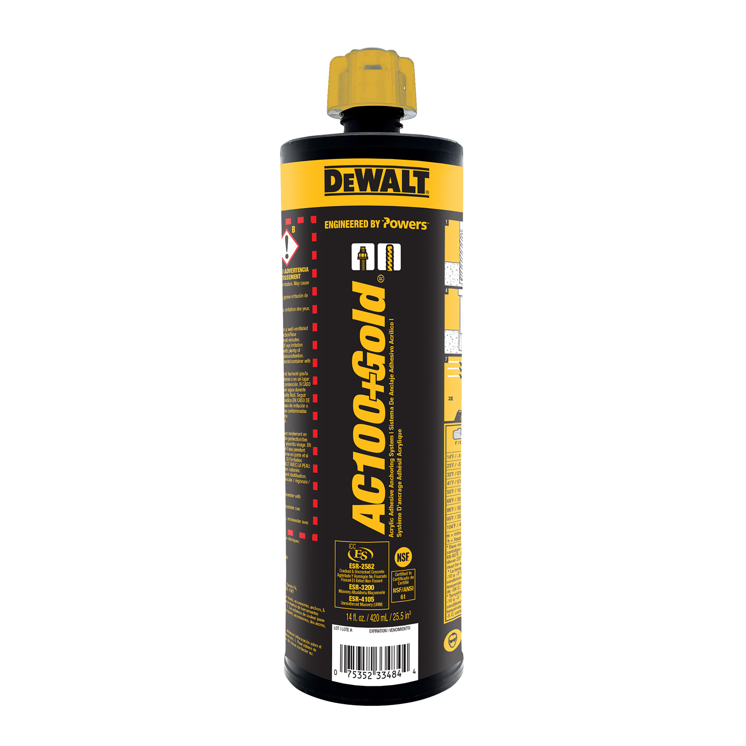 White Cap | Ac100 Gold 14 Oz/825Ml 10-1 Dewalt