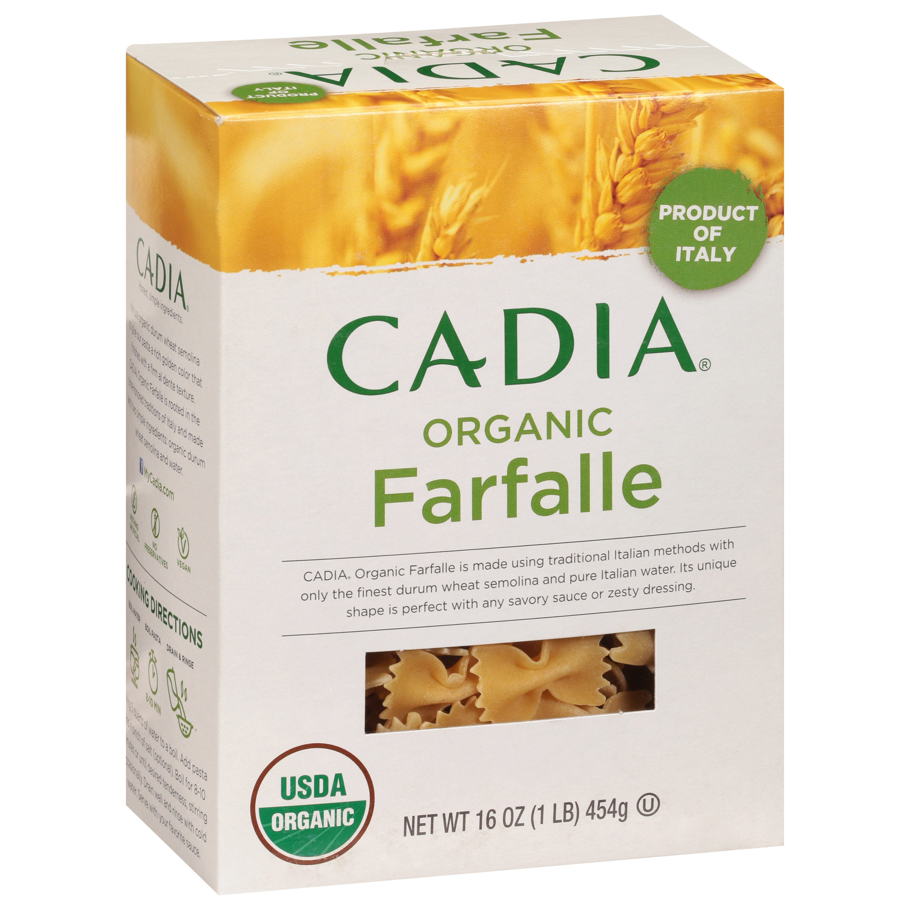 Cadia Organic Farfalle 16 Oz