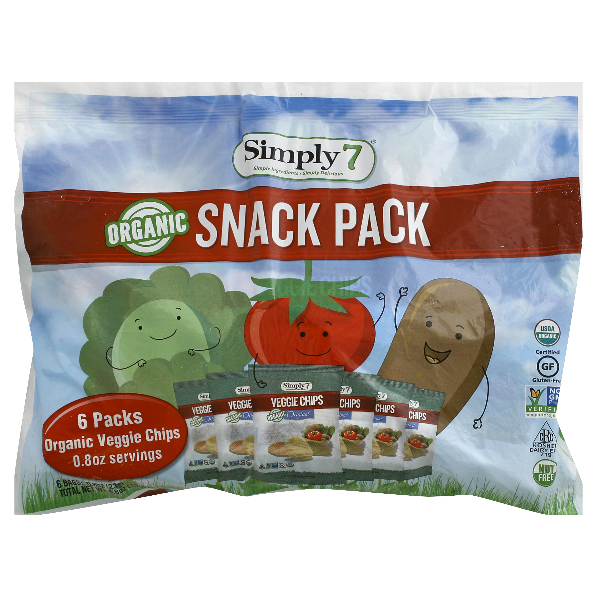 Simply 7 Veggie Chips 6 Ea