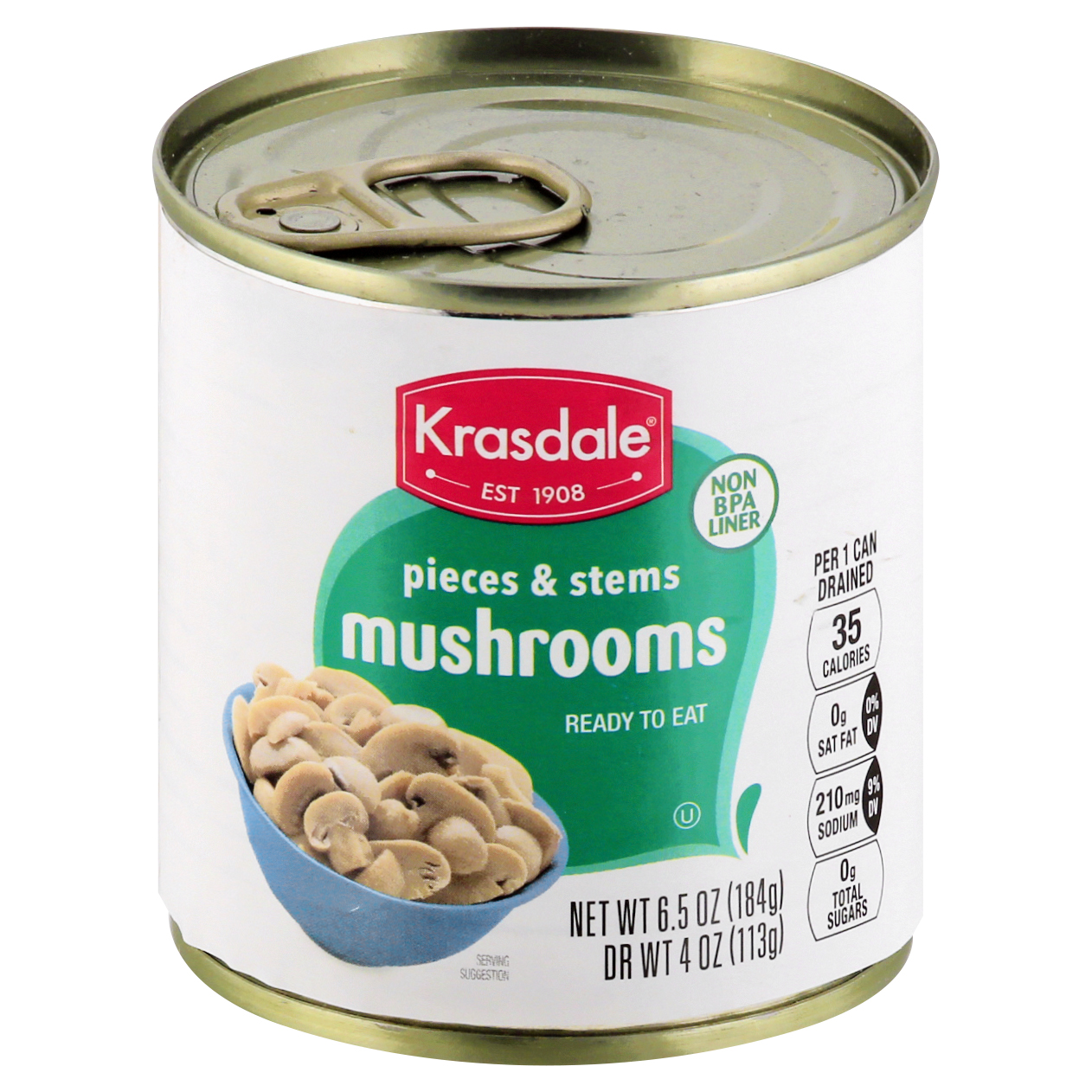 Krasdale Pieces & Stems Mushrooms 6.5 Oz