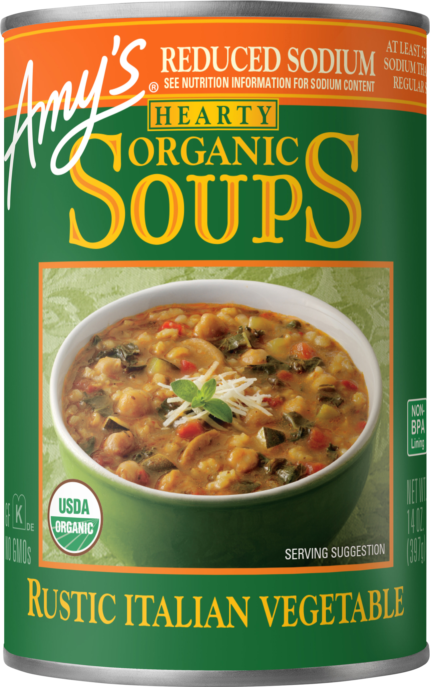 Soups, Organic, Hearty, Rustic Italian Vegetable