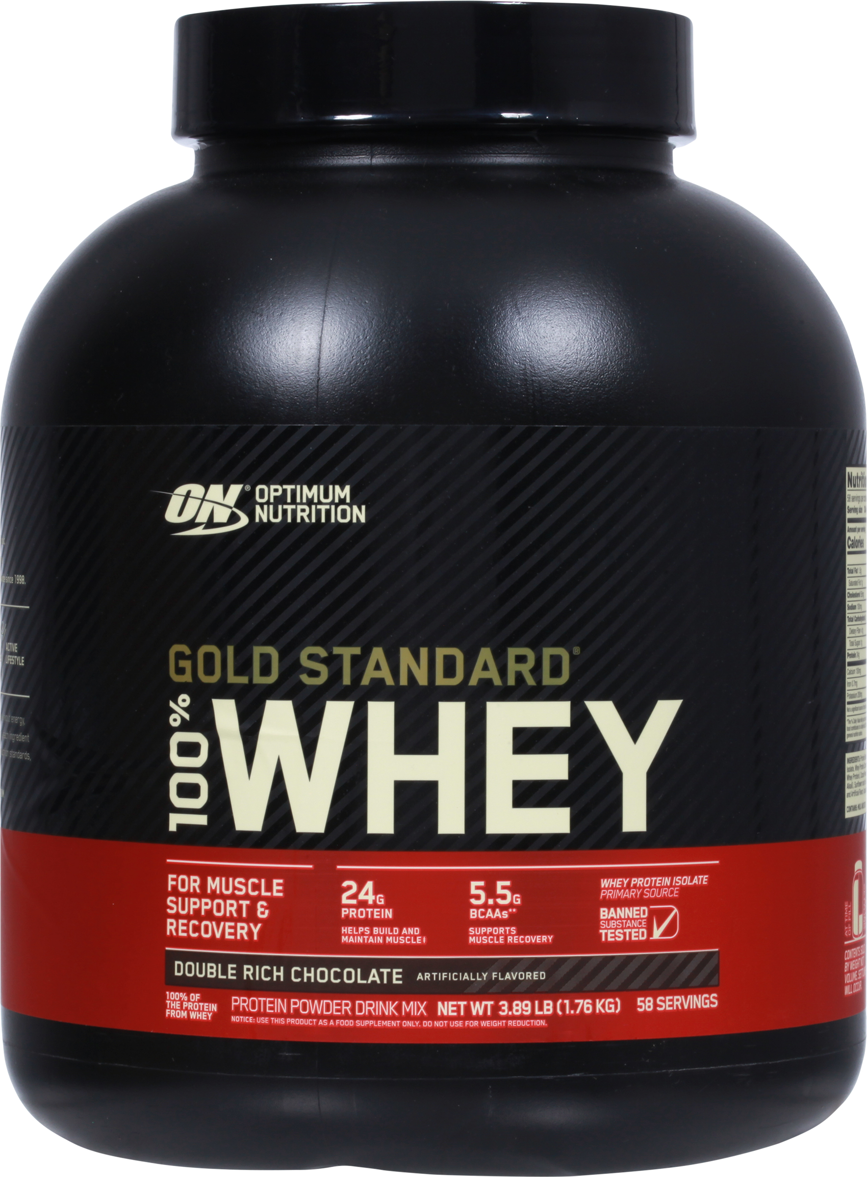 Protein Powder Drink Mix, 100% Whey, Double Rich Chocolate