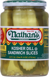Pickles, Kosher Dill, Sandwich Slices, Famous