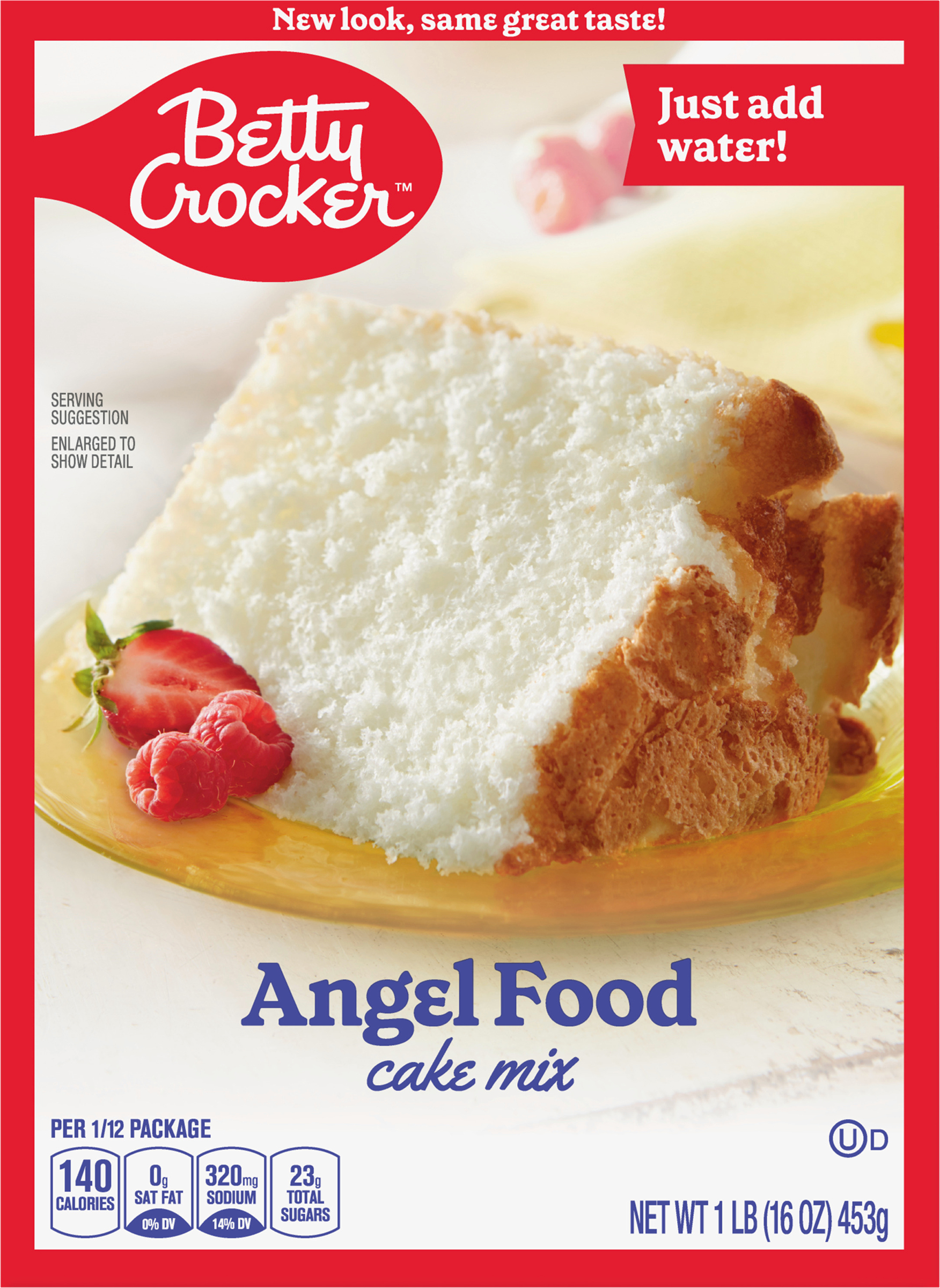 Calories in Cake Mix, Angel Food from Betty Crocker