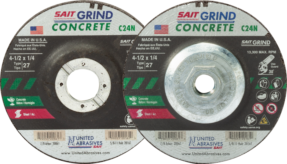 SAIT 23462 12" X 1/8" X 20MM SAW Concrete Asphalt CUT-OFF Wheels Box of 10 NIB 