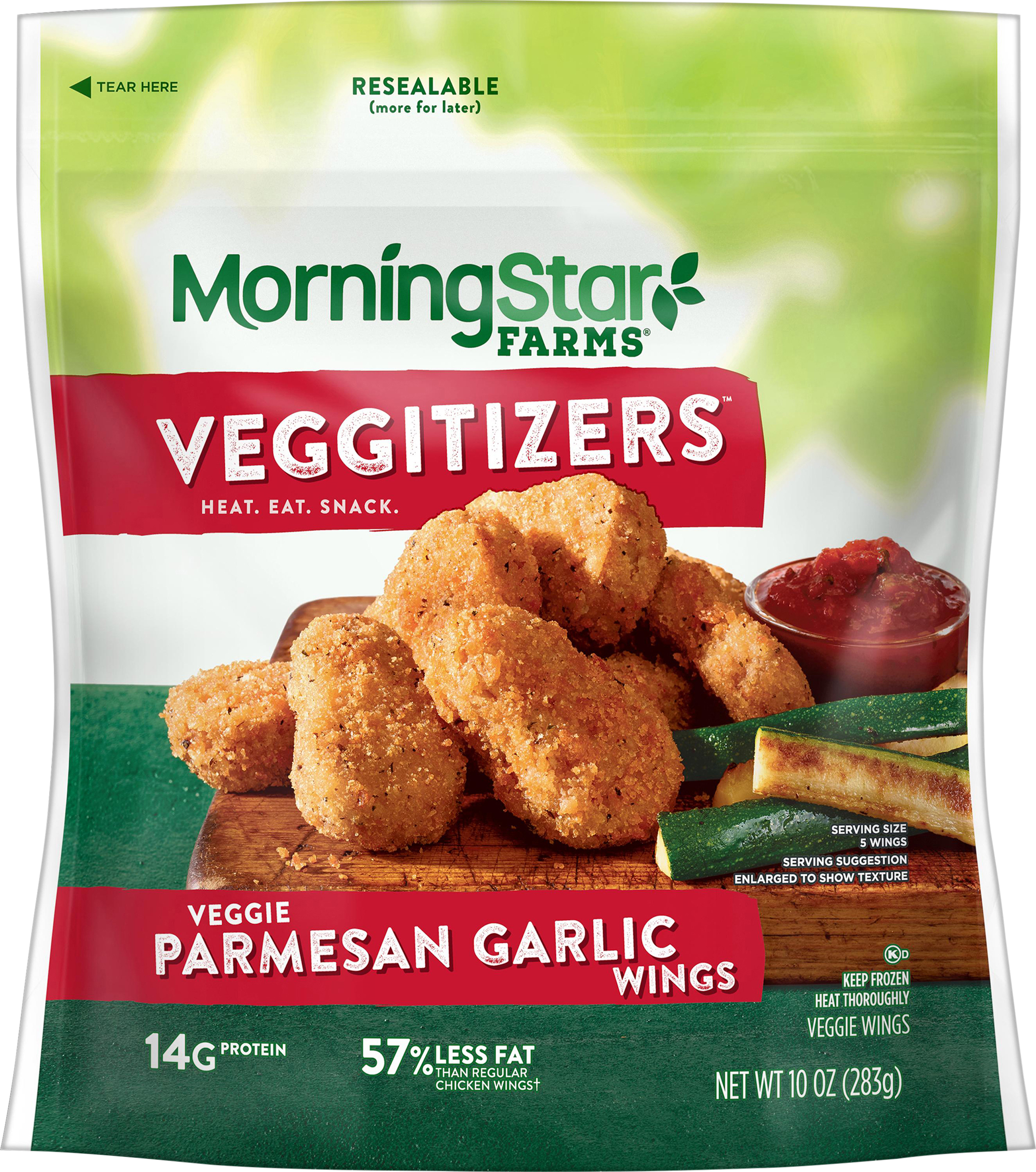 Wings, Veggie, Parmesan Garlic