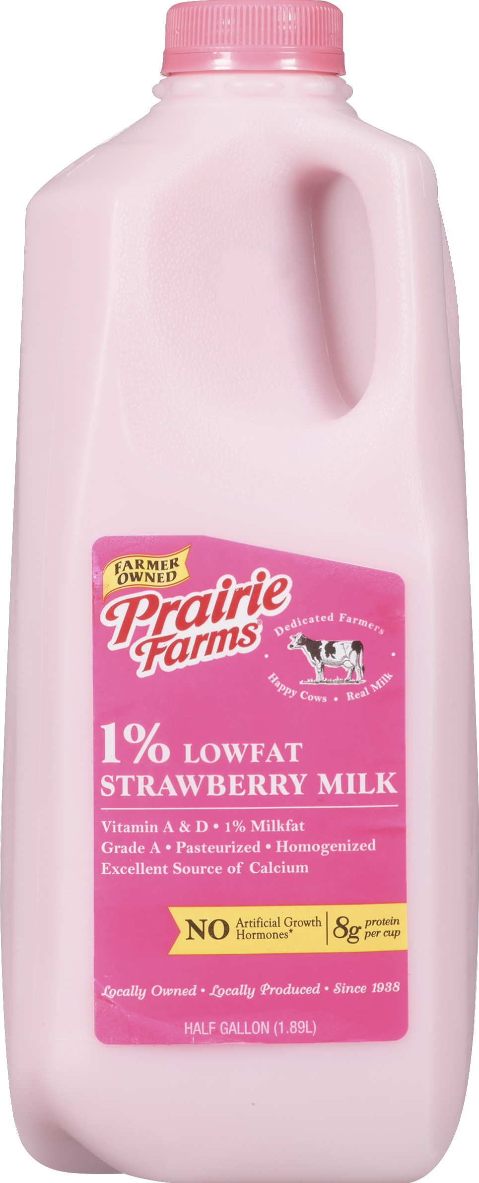 Milk, 1% Lowfat, Strawberry, 1% Milkfat