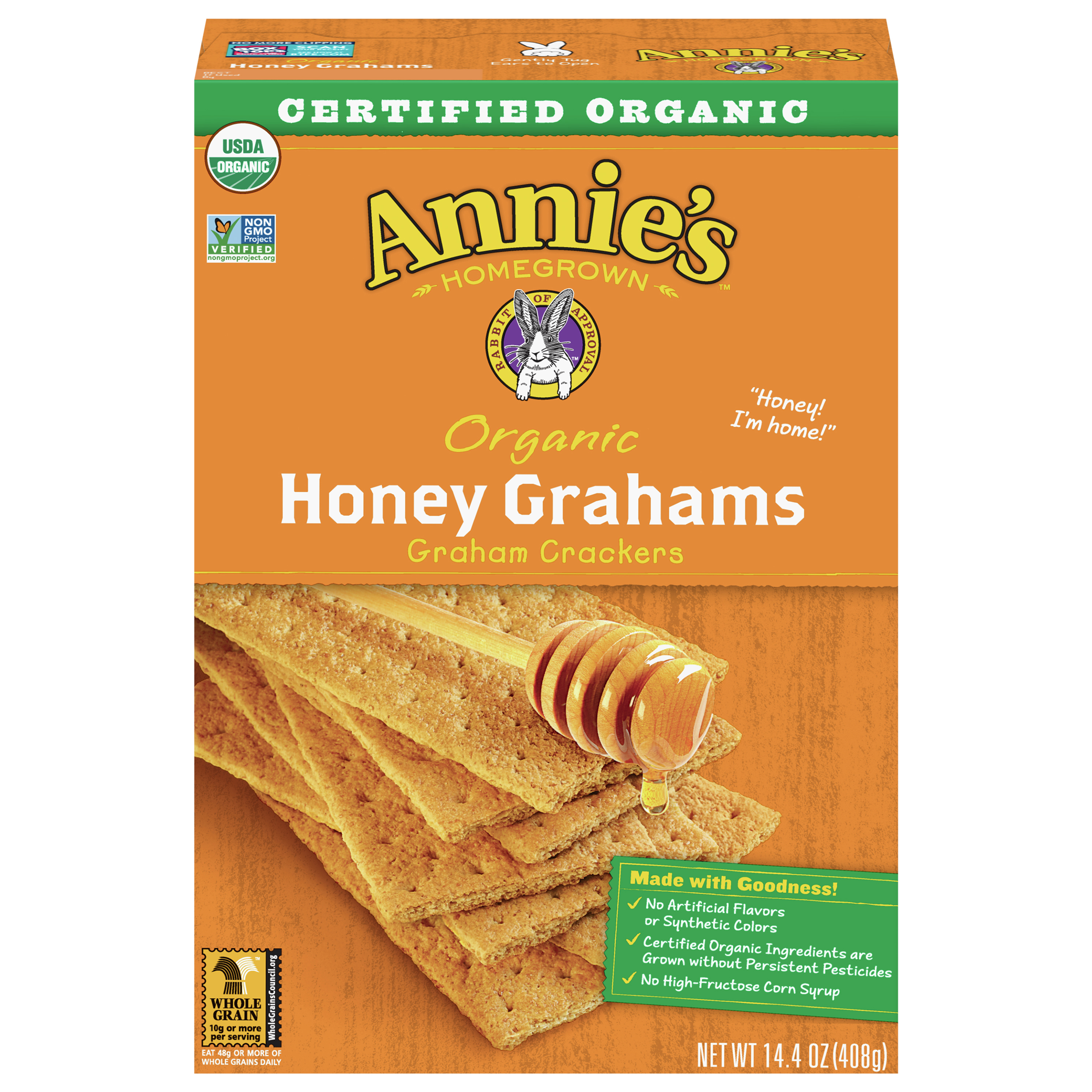 Crackers, Organic, Honey Grahams