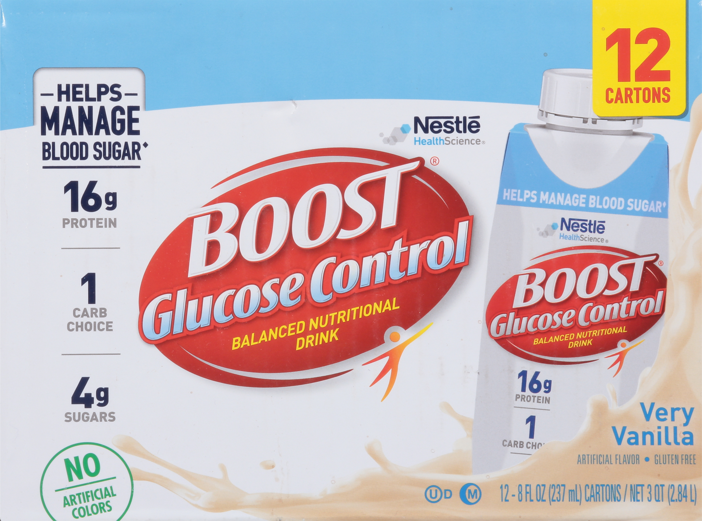 Balanced Nutritional Drink, Very Vanilla, Glucose Control