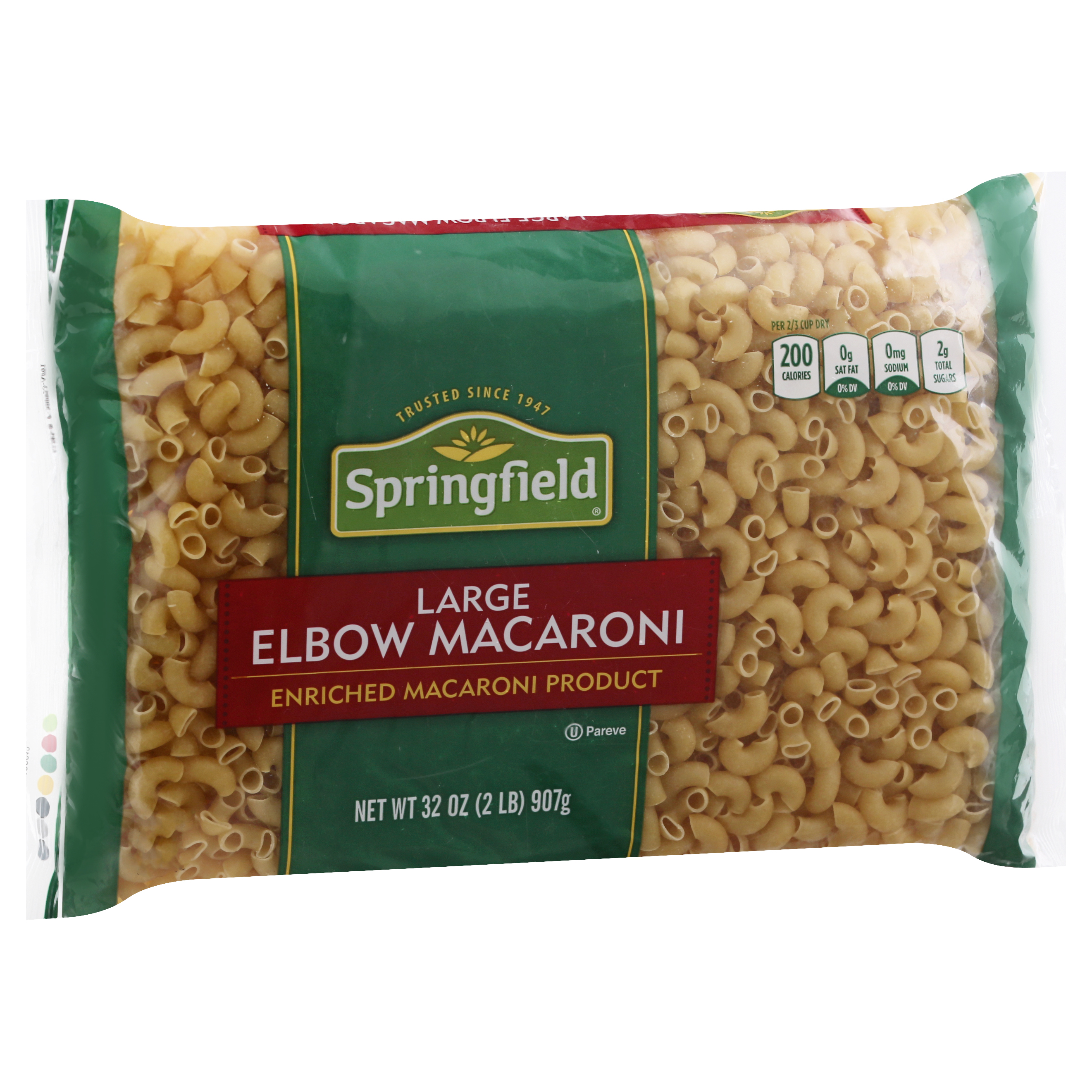 Springfield Large Elbow Macaroni 32 Oz