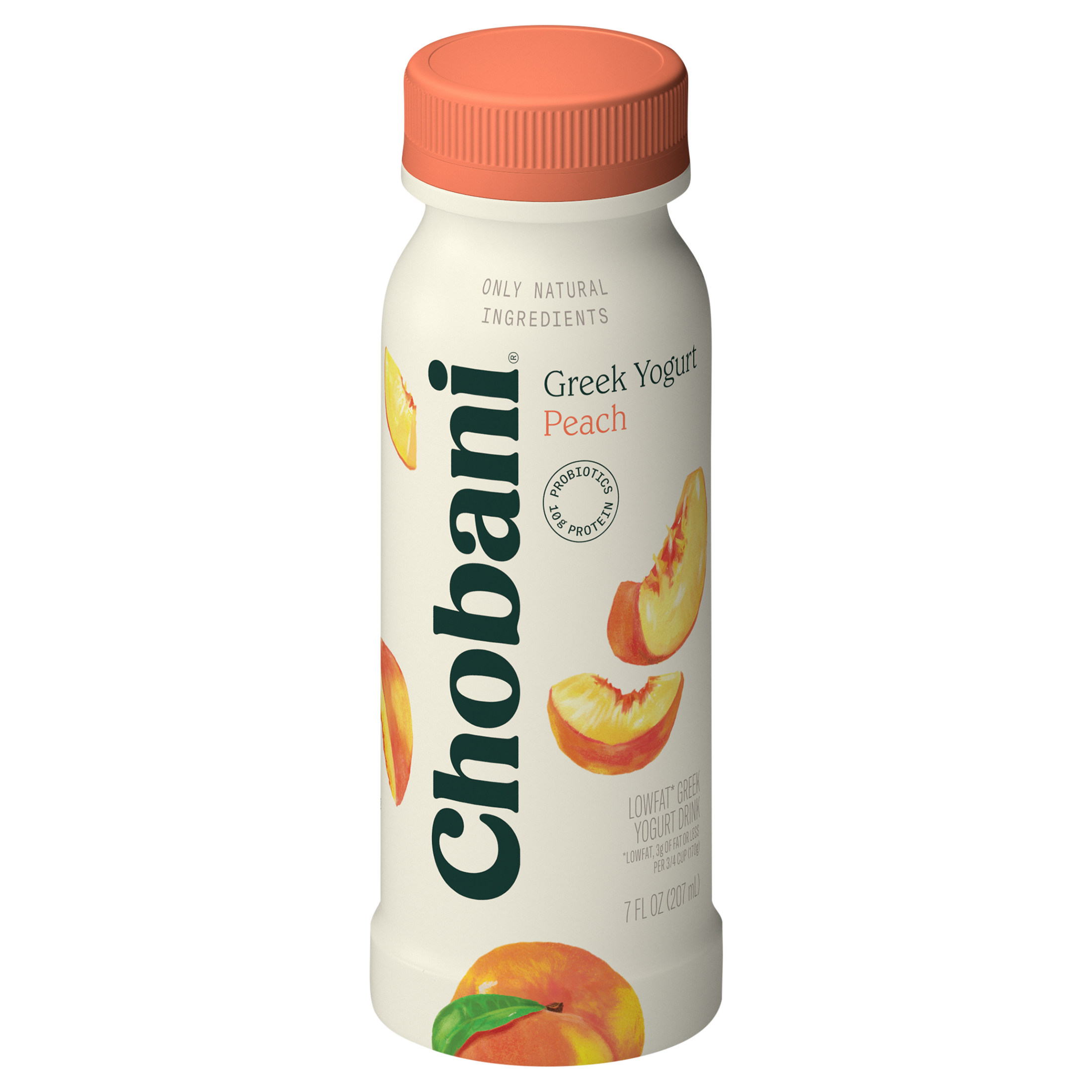 Yogurt Drink, Greek, Lowfat, Peach