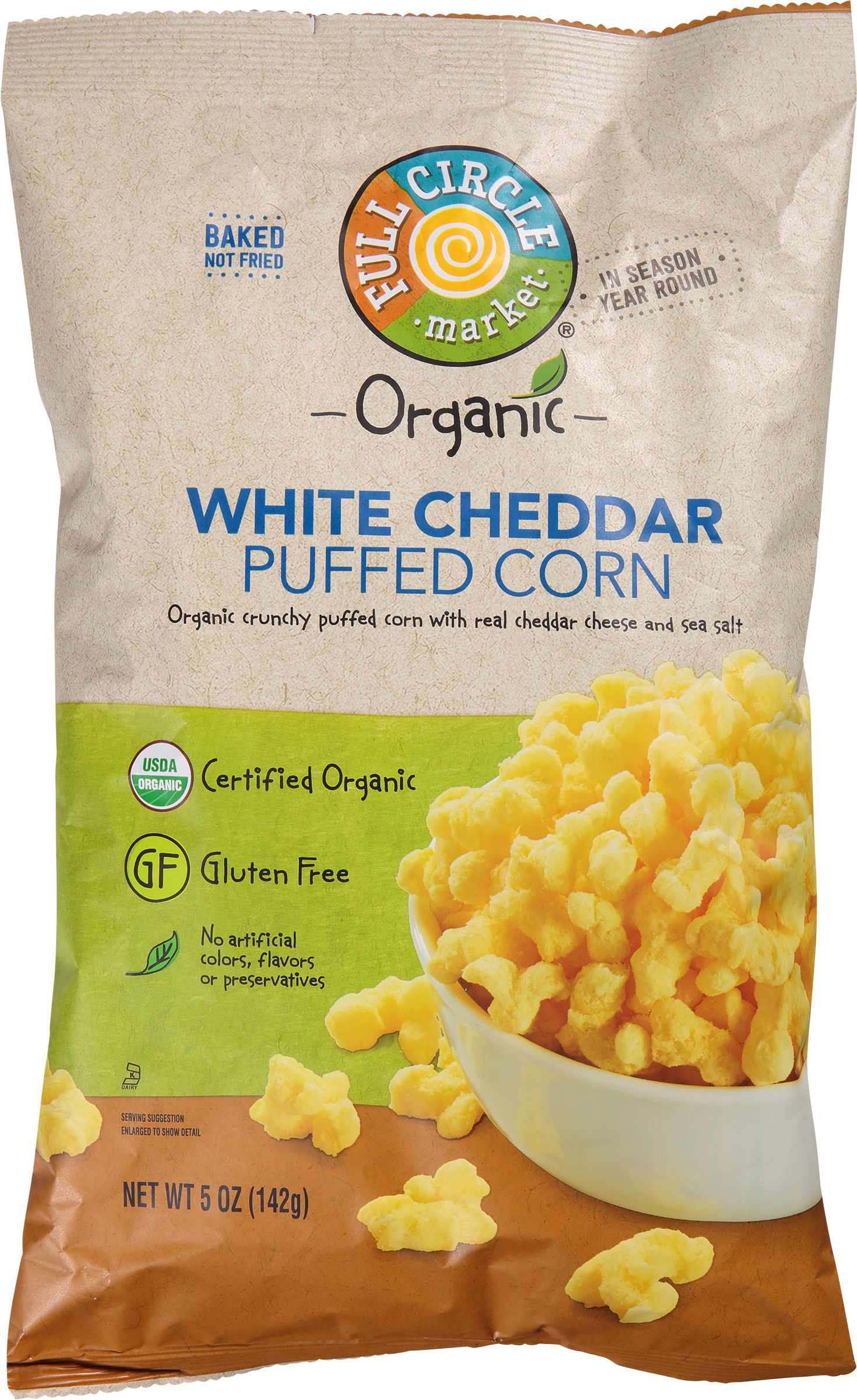 Puffed Corn, White Cheddar