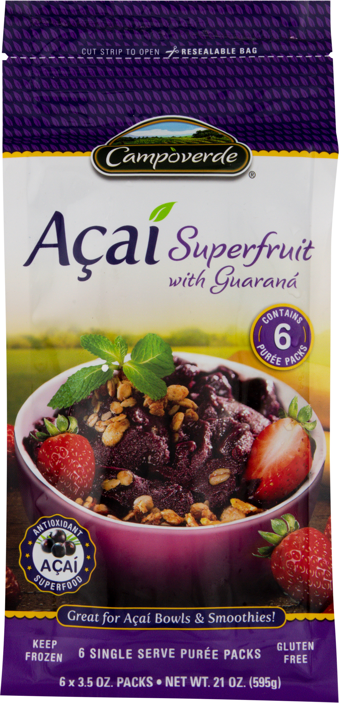 Acai Superfruit with Guarana, 6 Pack