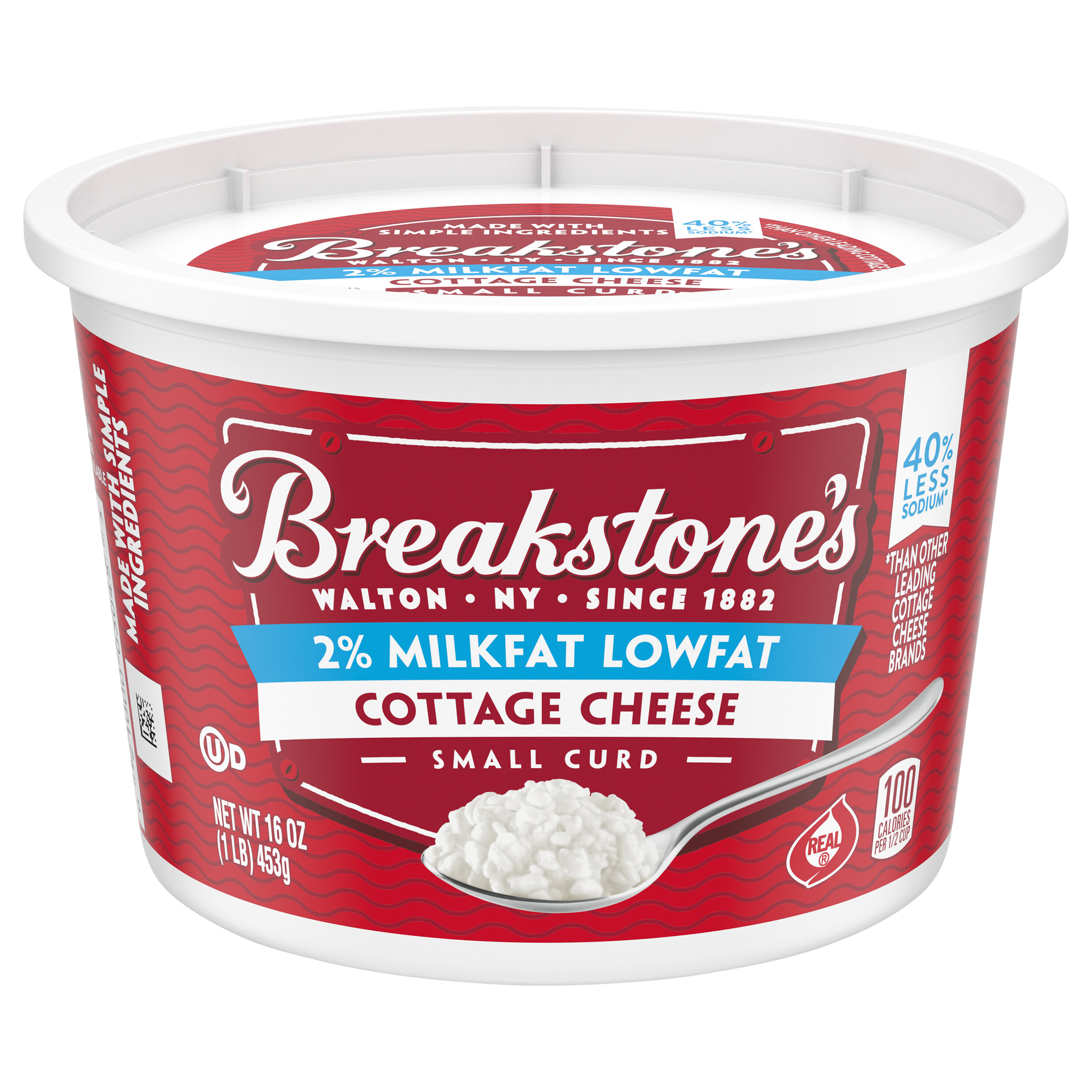 Cottage Cheese, Small Curd, 2% Milkfat, Lowfat