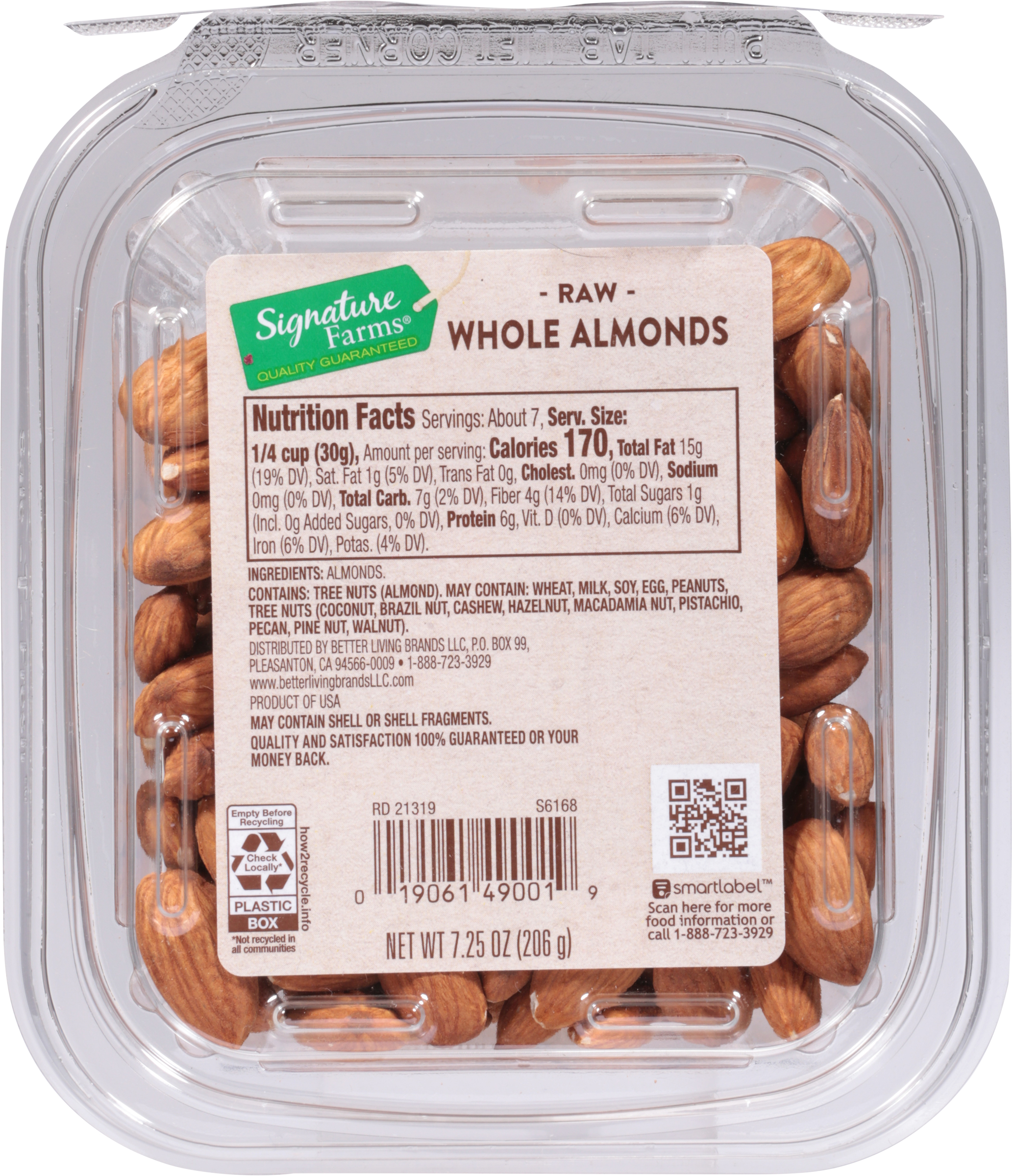 Almonds, Whole, Raw