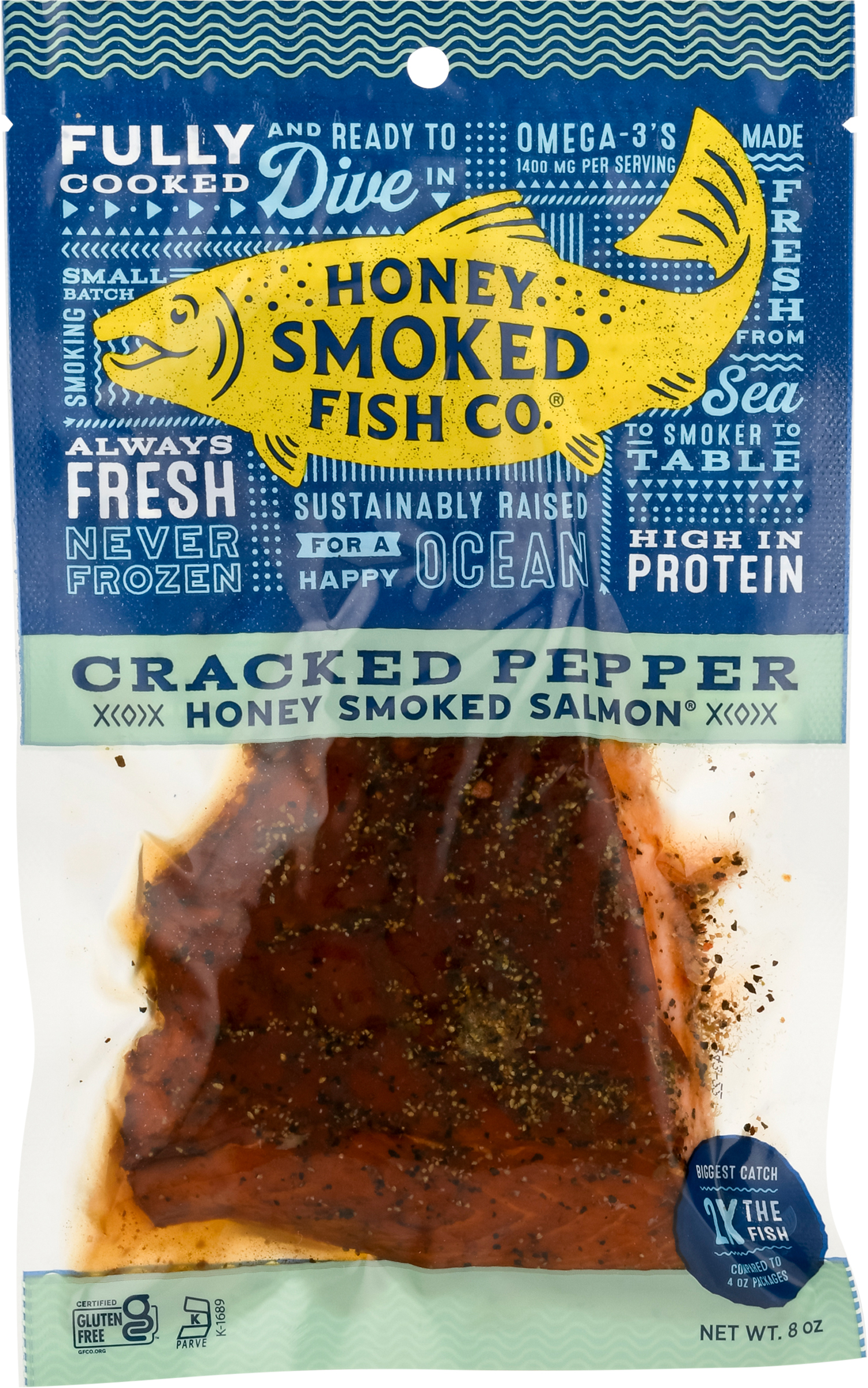 Salmon, Honey Smoked, Cracked Pepper