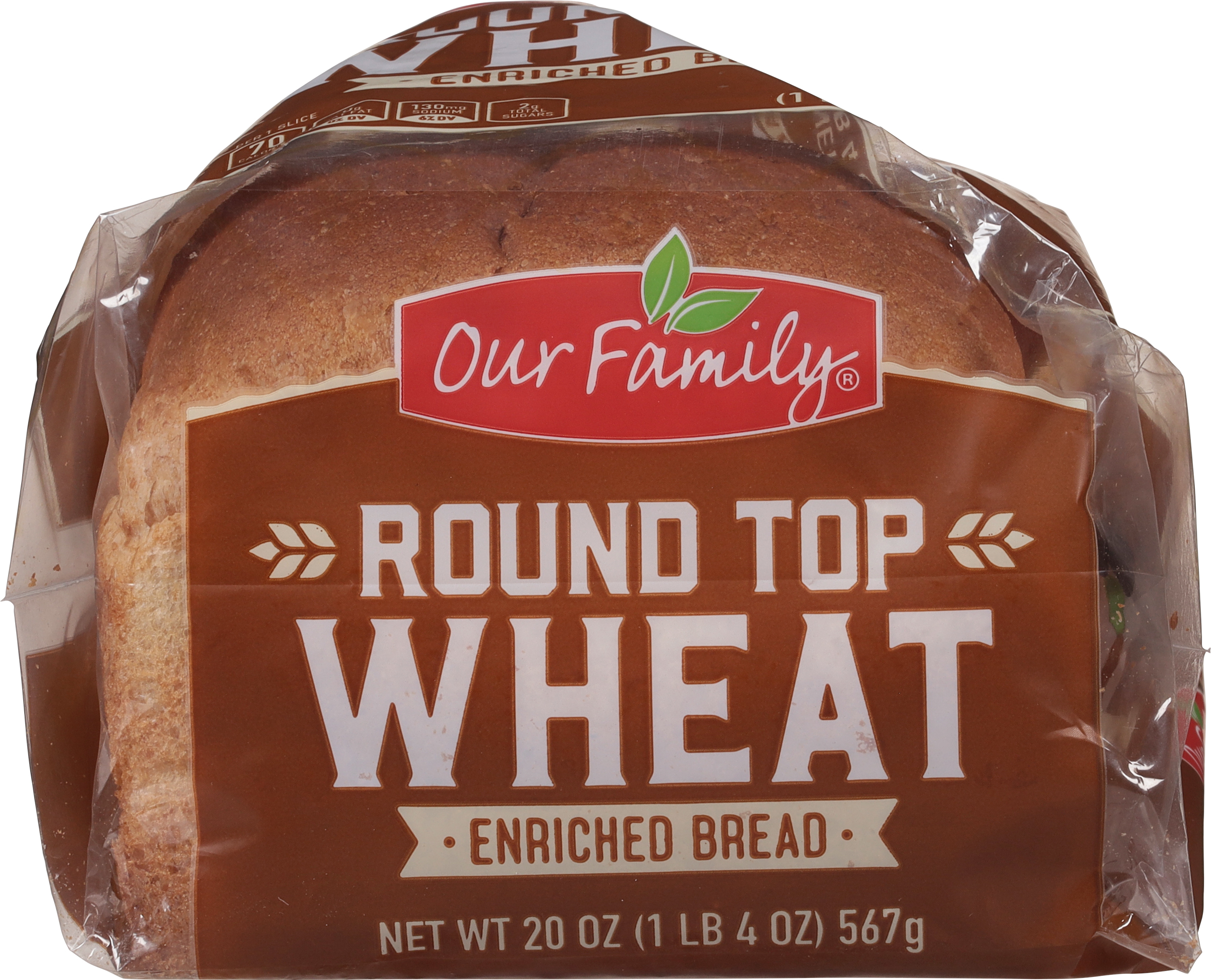 Bread, Enriched, Wheat, Round-Top