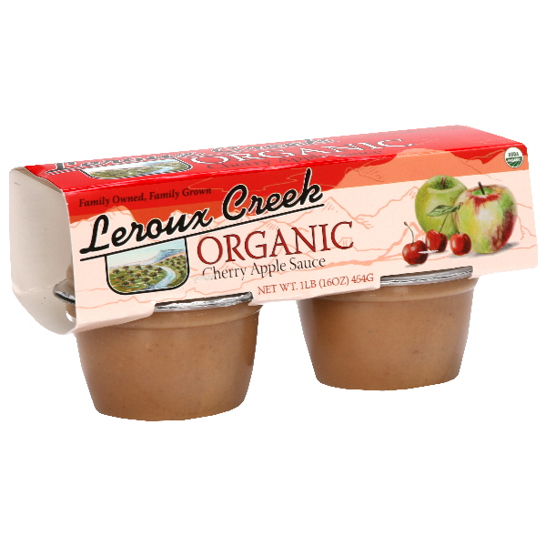 Leroux Creek Organic Apple Sauce 4 Ea
