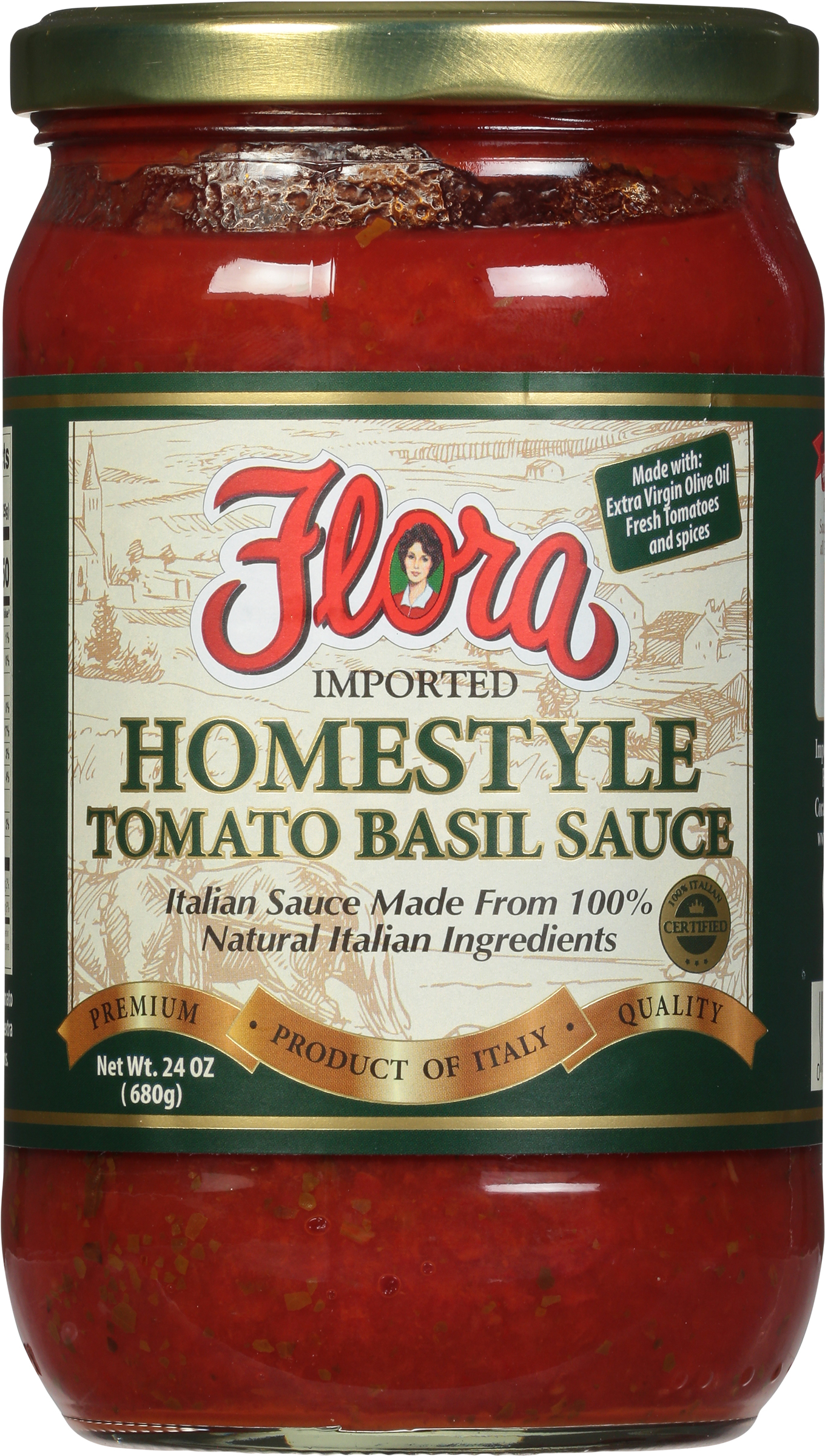 Tomato Basil Sauce, Homestyle, Imported