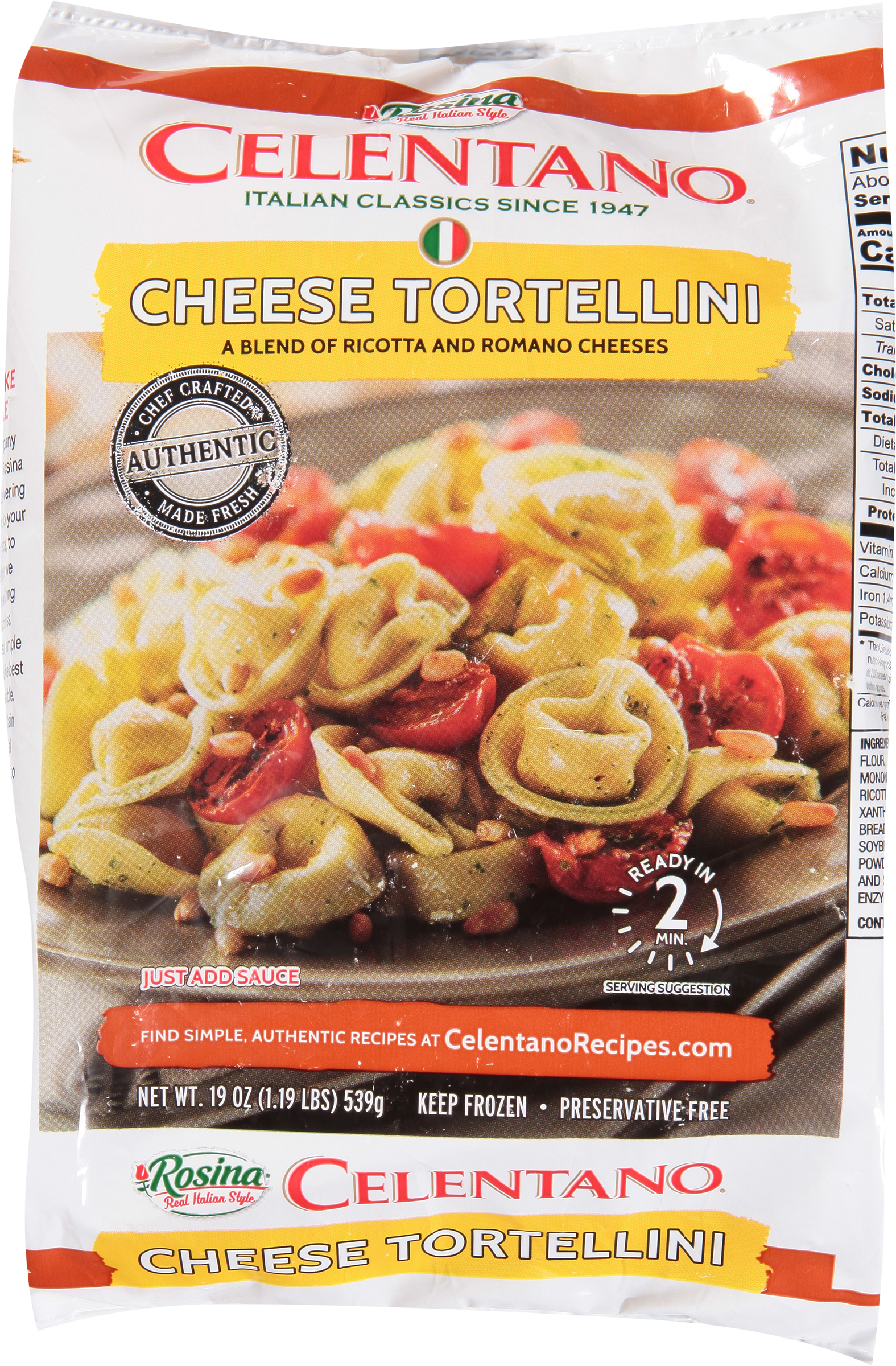 Tortellini, Cheese