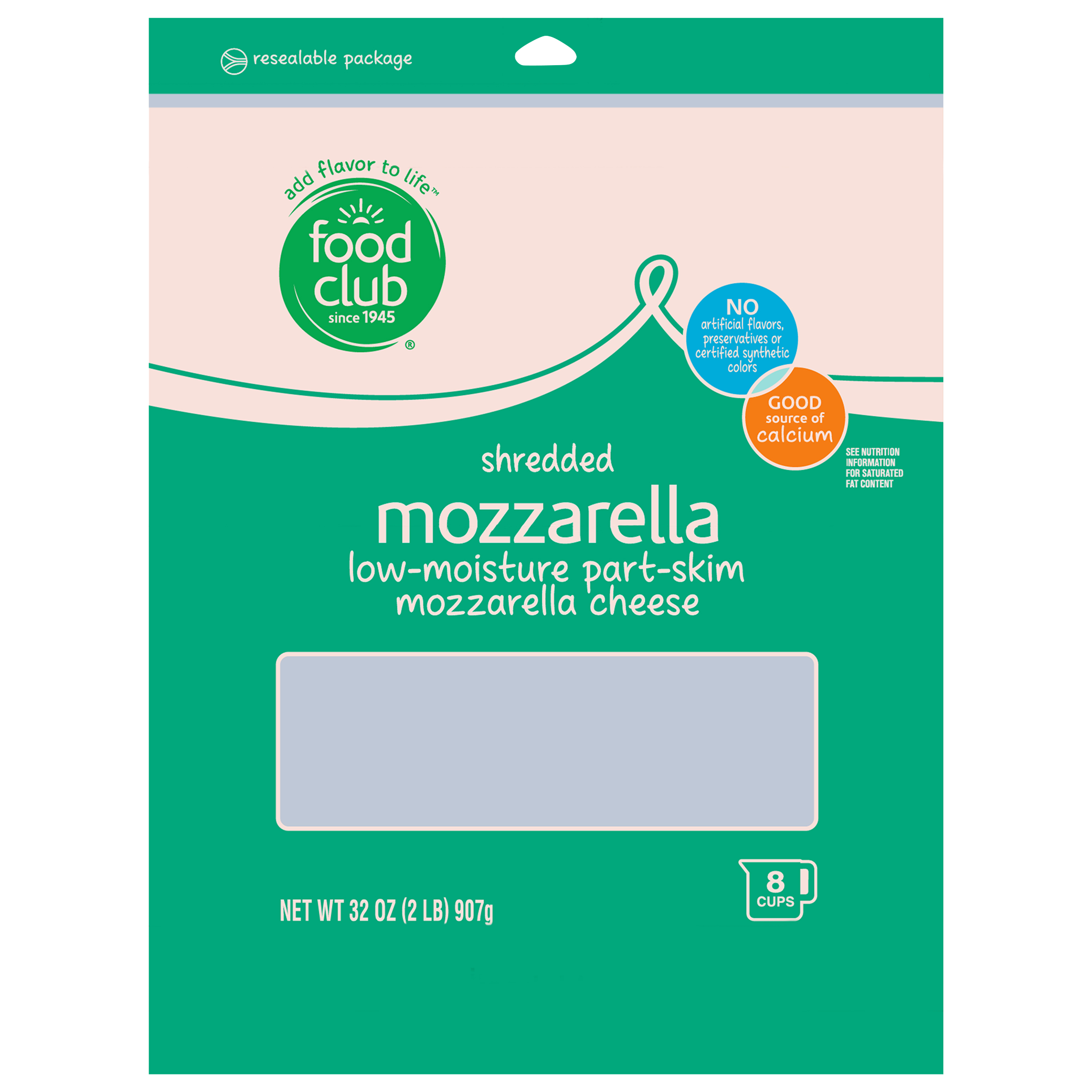 Shredded Cheese, Mozzarella