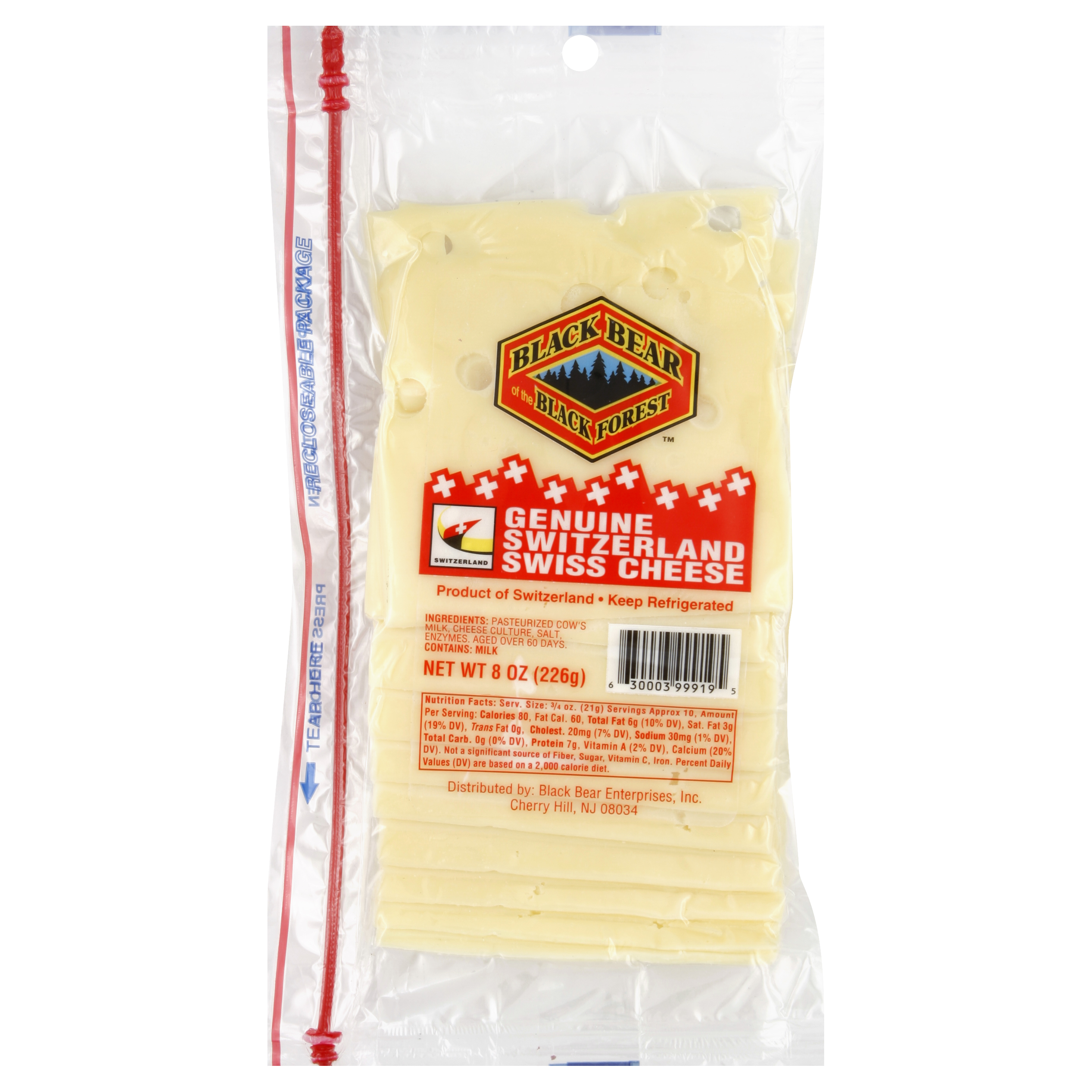 Black Bear Of The Black Forest Swiss Cheese 8 Oz