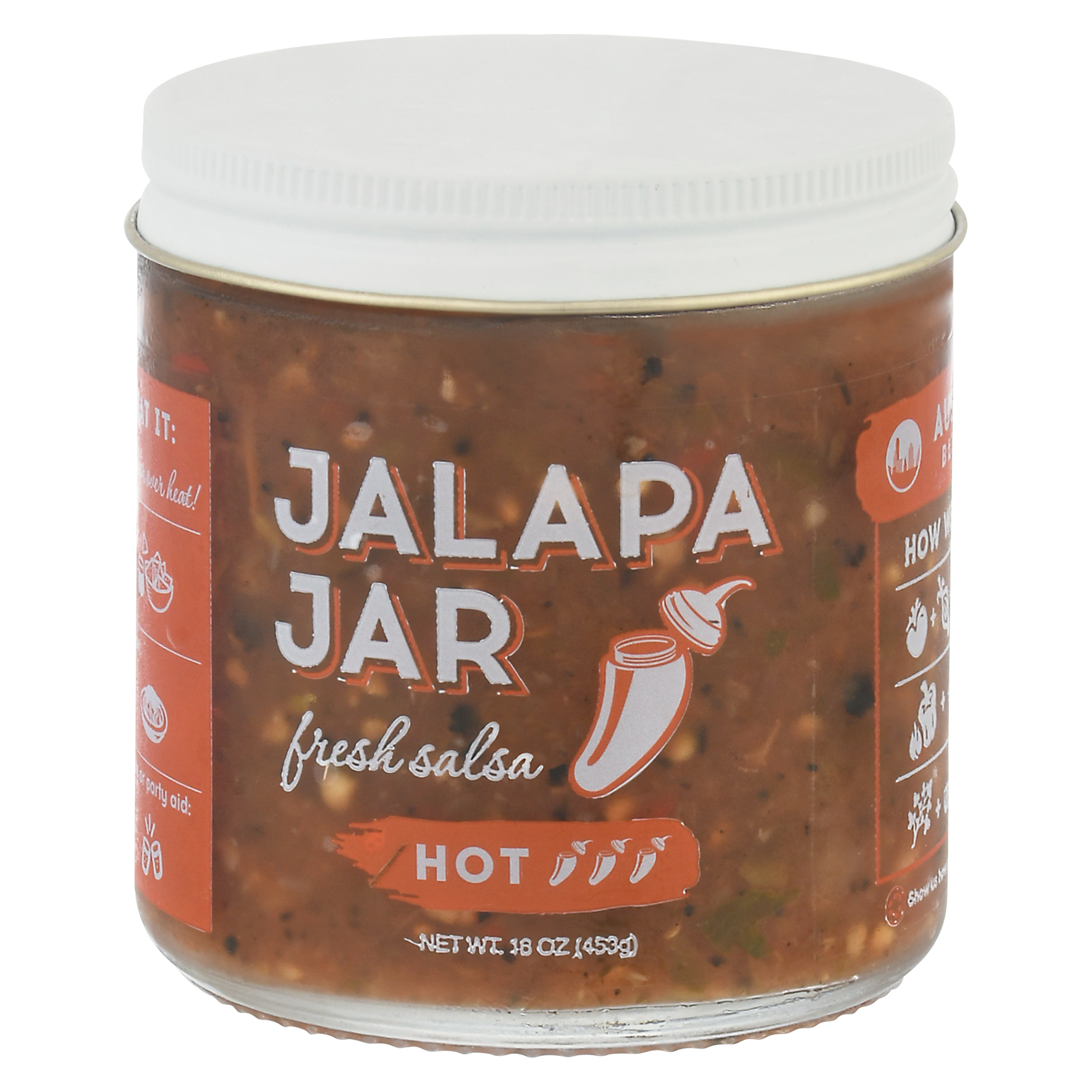 Jalapa Jar Hot Fresh Salsa 16 Oz