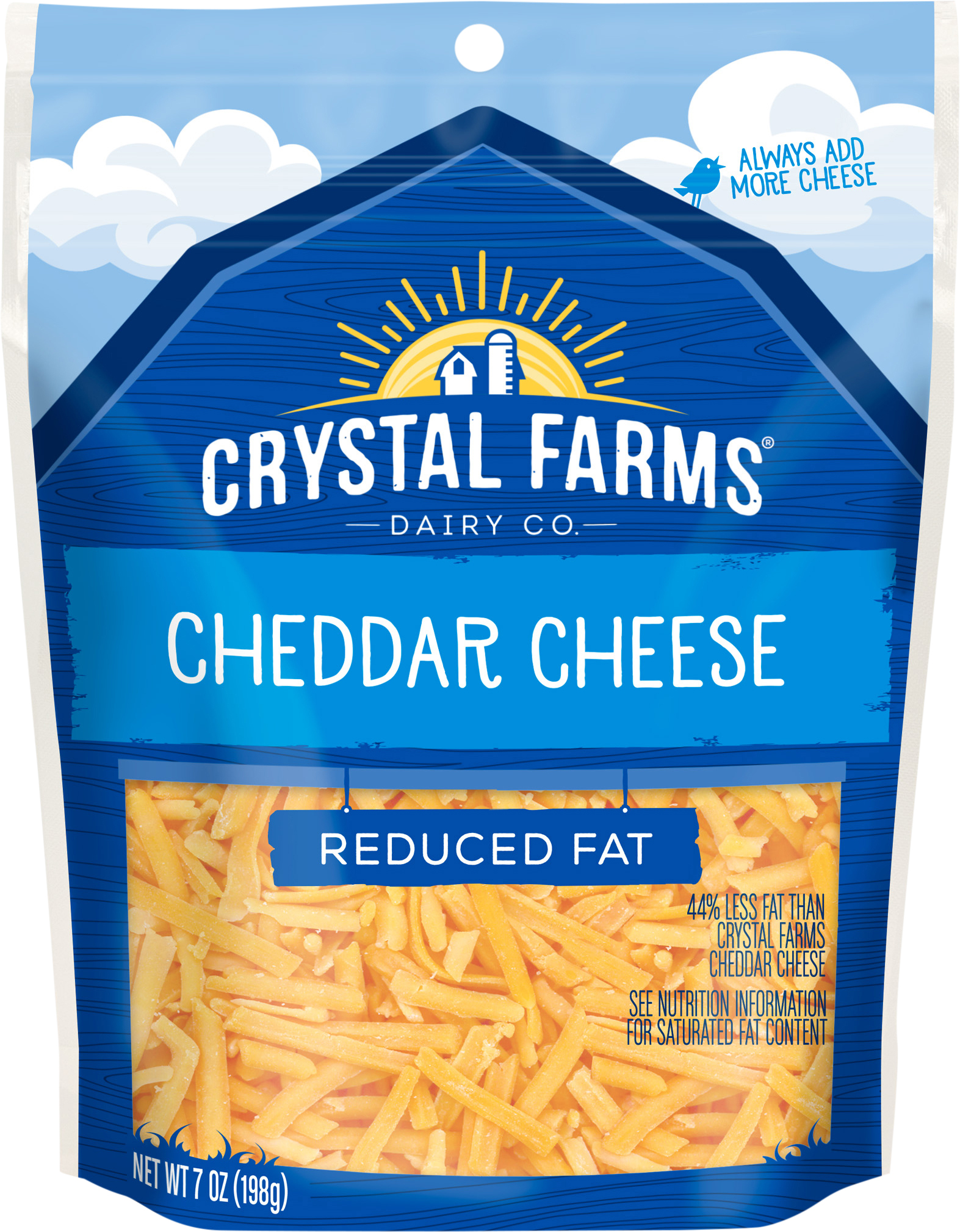 Cheese, Reduced Fat, Cheddar Cheese