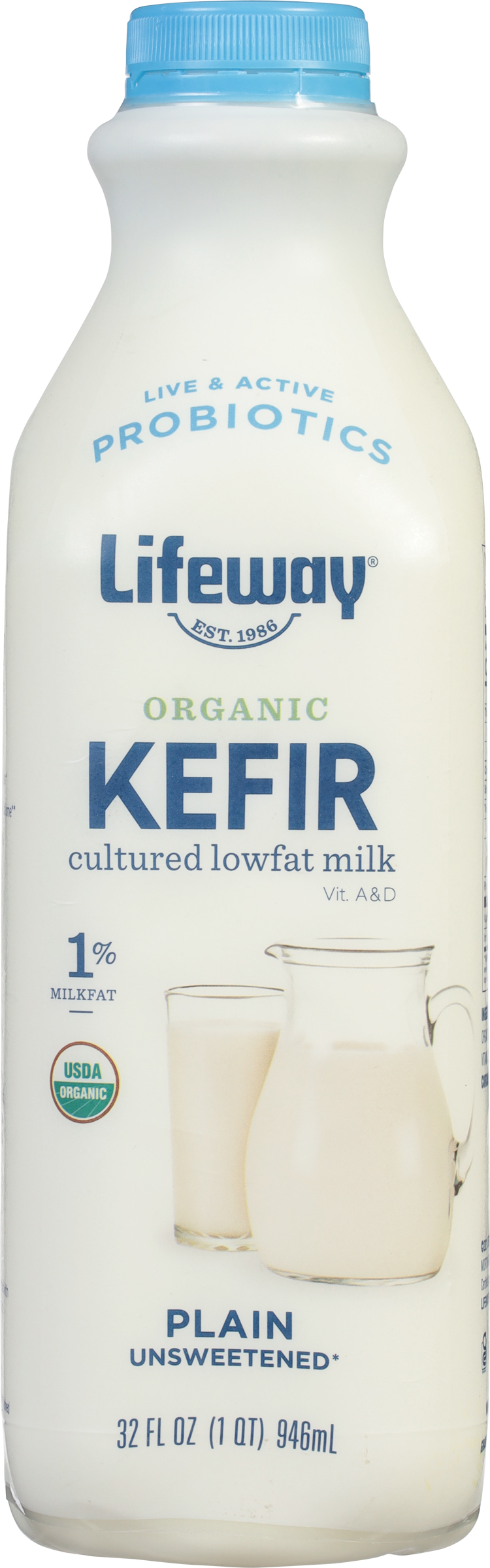 Kefir, Organic, Unsweetened, Plain