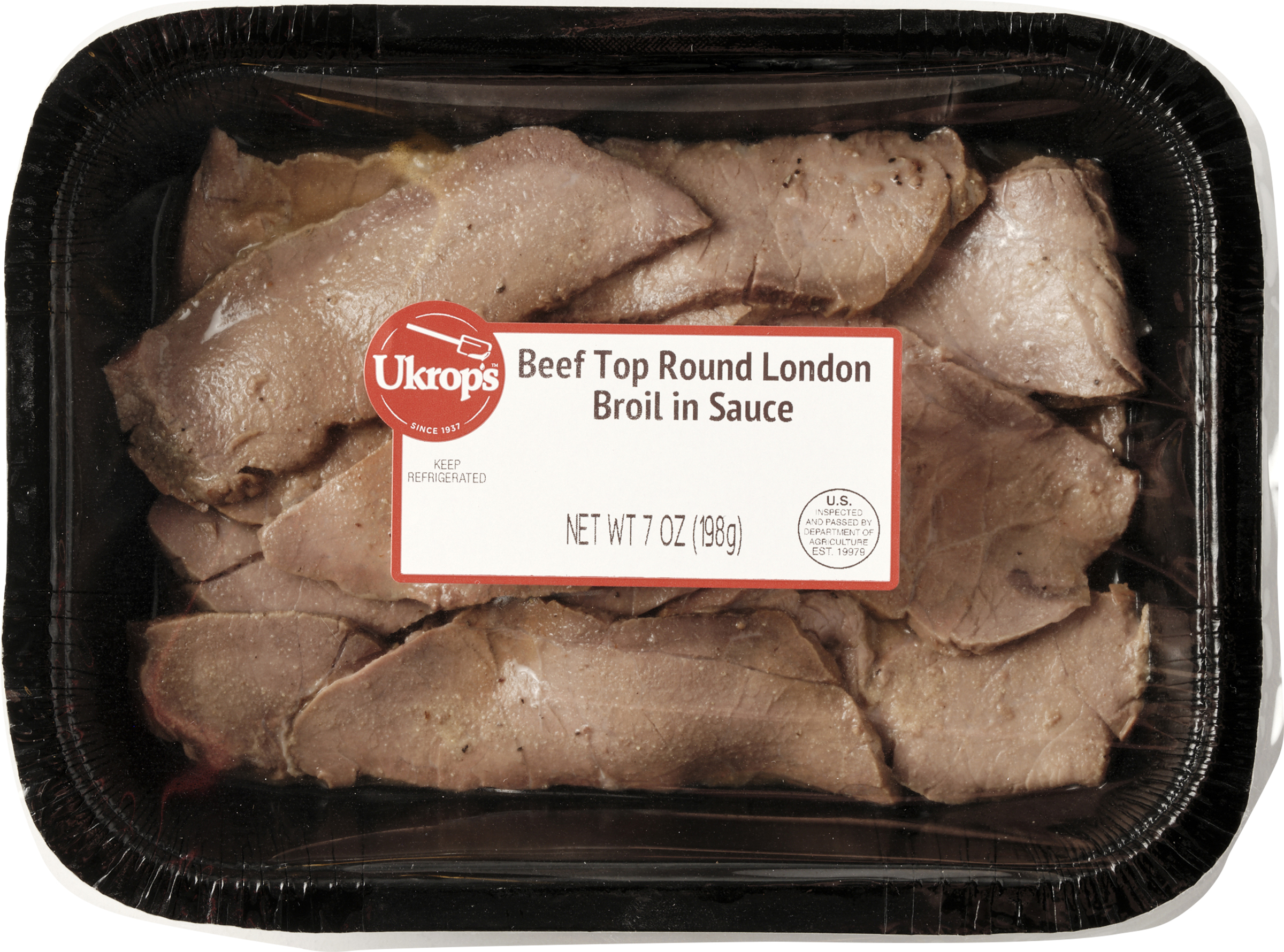 Beef Top Round London Broil in Sauce