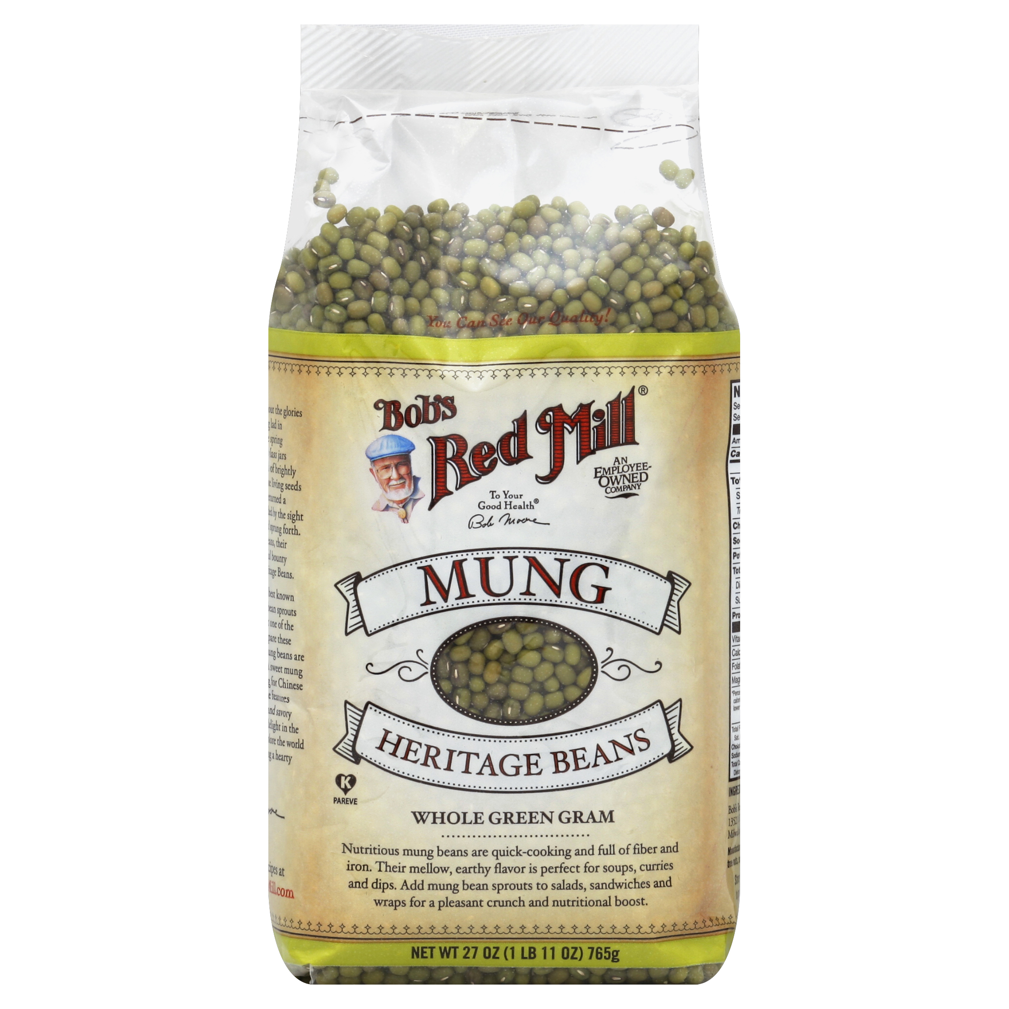 Bob's Red Mill Mung Heritage Beans 27 Oz