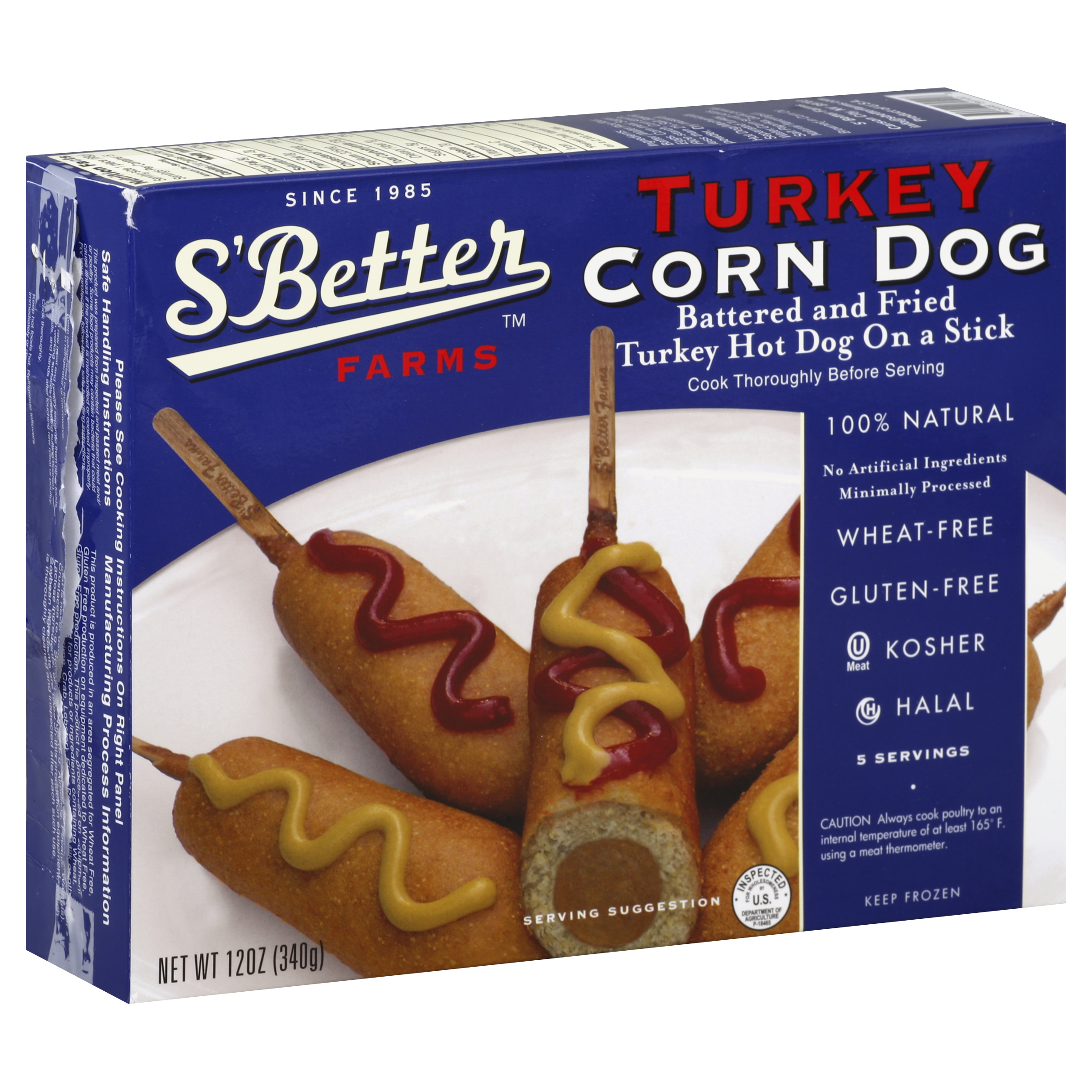 S'better Farms Corn Dogs 5 Ea