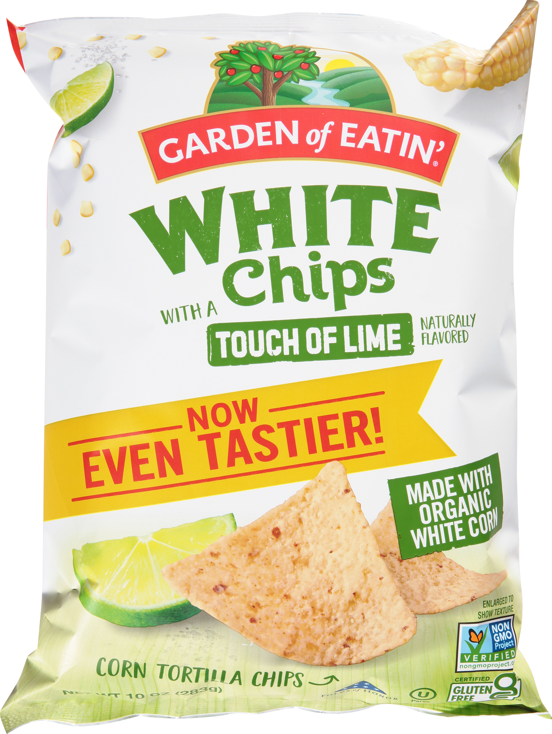 Corn Tortilla Chips, White Chips with a Touch of Lime
