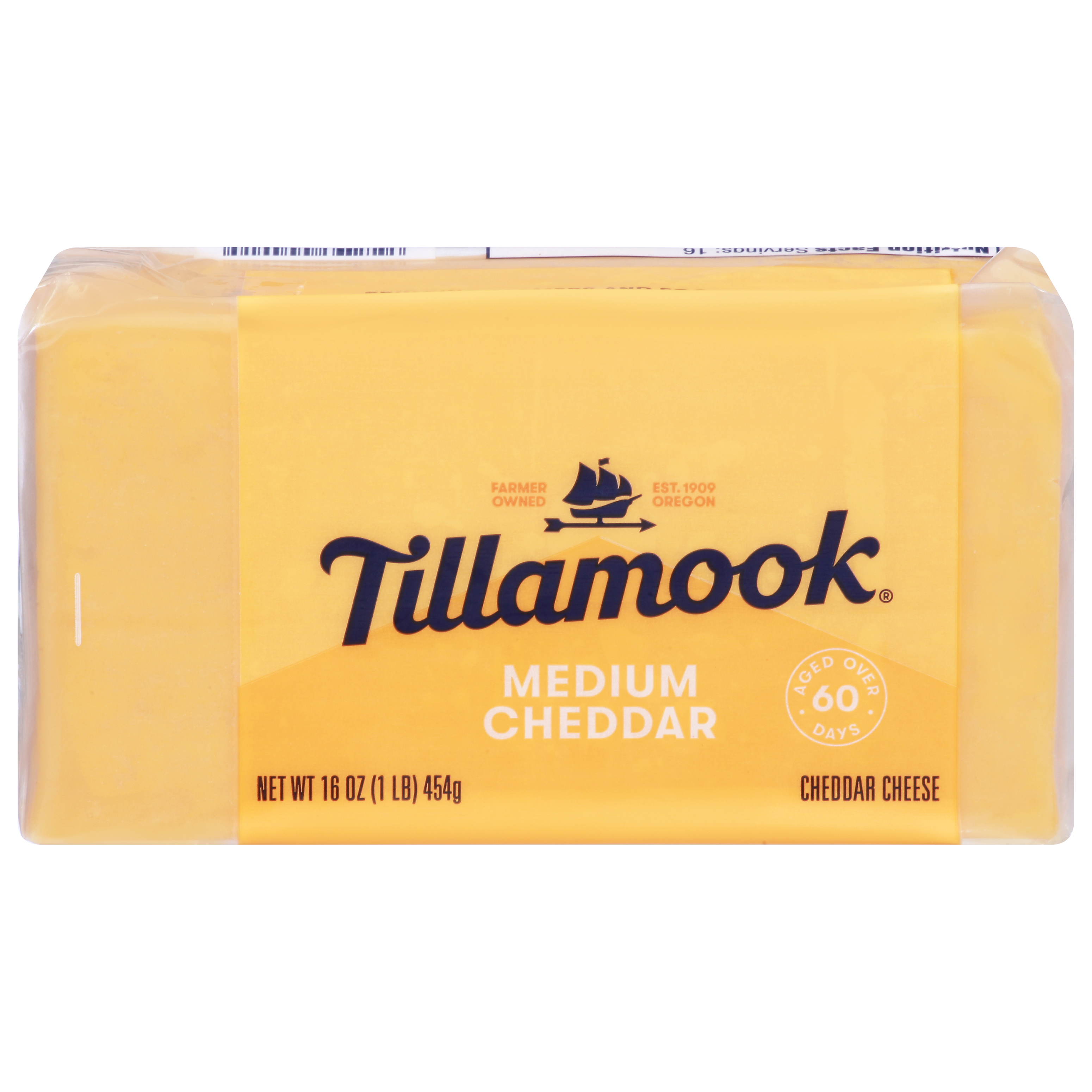 Tillamook Medium Cheddar Cheese 16 Oz