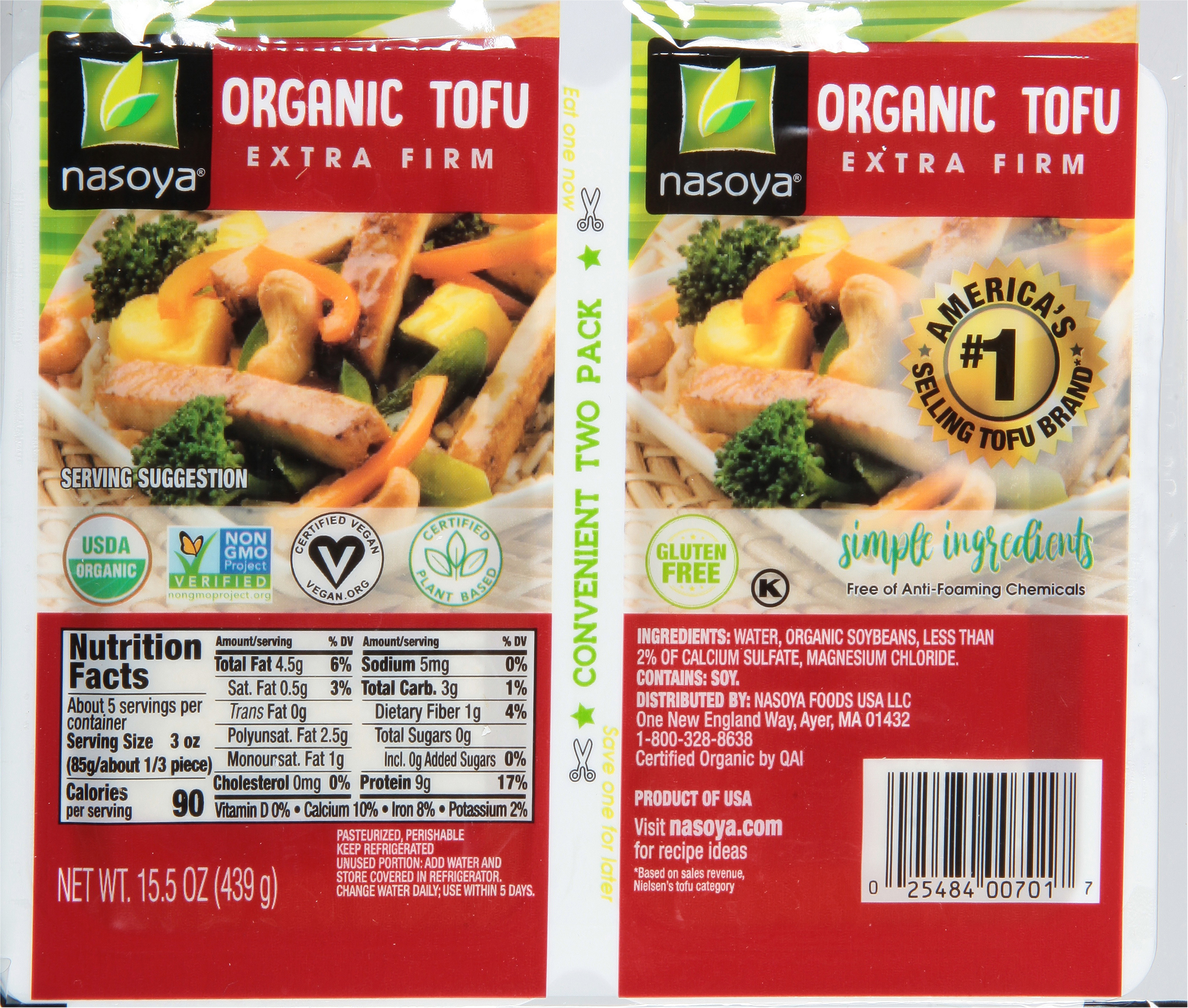 Tofu, Extra Firm, Organic, Two Pack