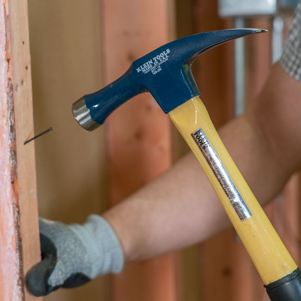 White Cap | Klein Tools 18 oz. Electrician's Straight Claw White Cap | Klein Tools 18 oz. Electrician's Straight Claw