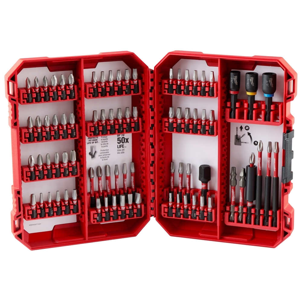 White Cap | Shockwave Impact Duty Driver Bit Set - 80Pc Milwaukee