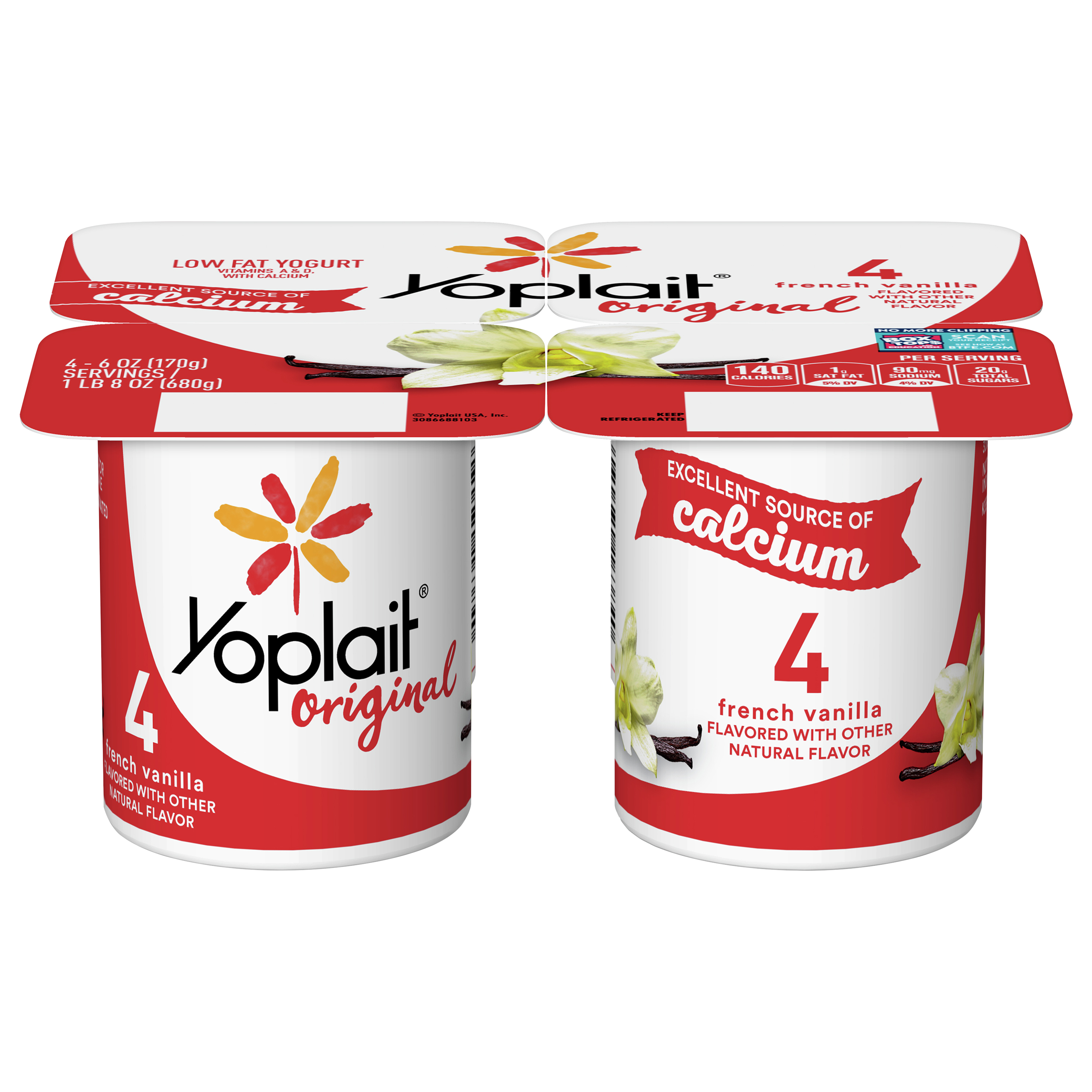 Yogurt, Low Fat, French Vanilla