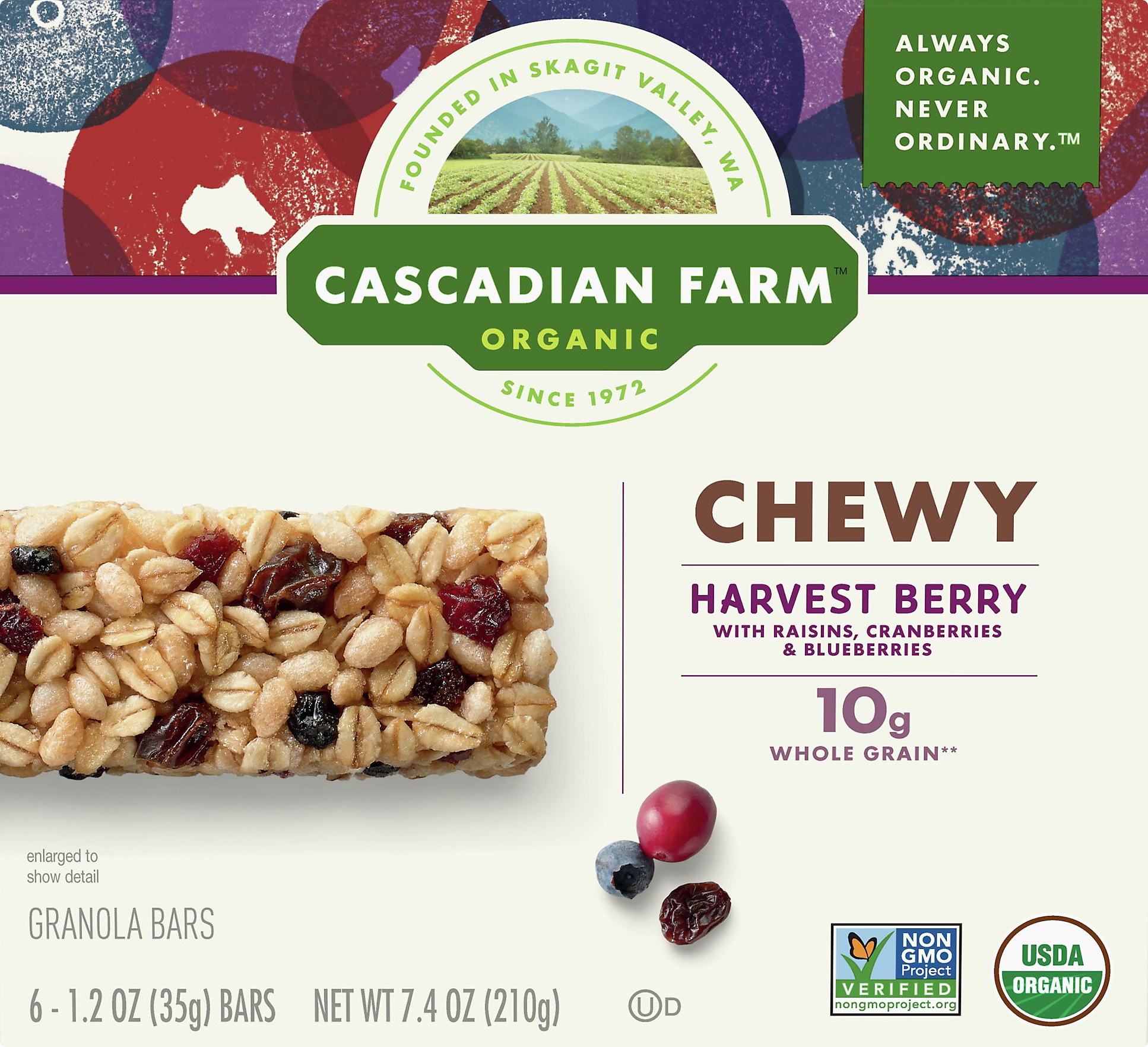 Granola Bars, Harvest Berry, Chewy