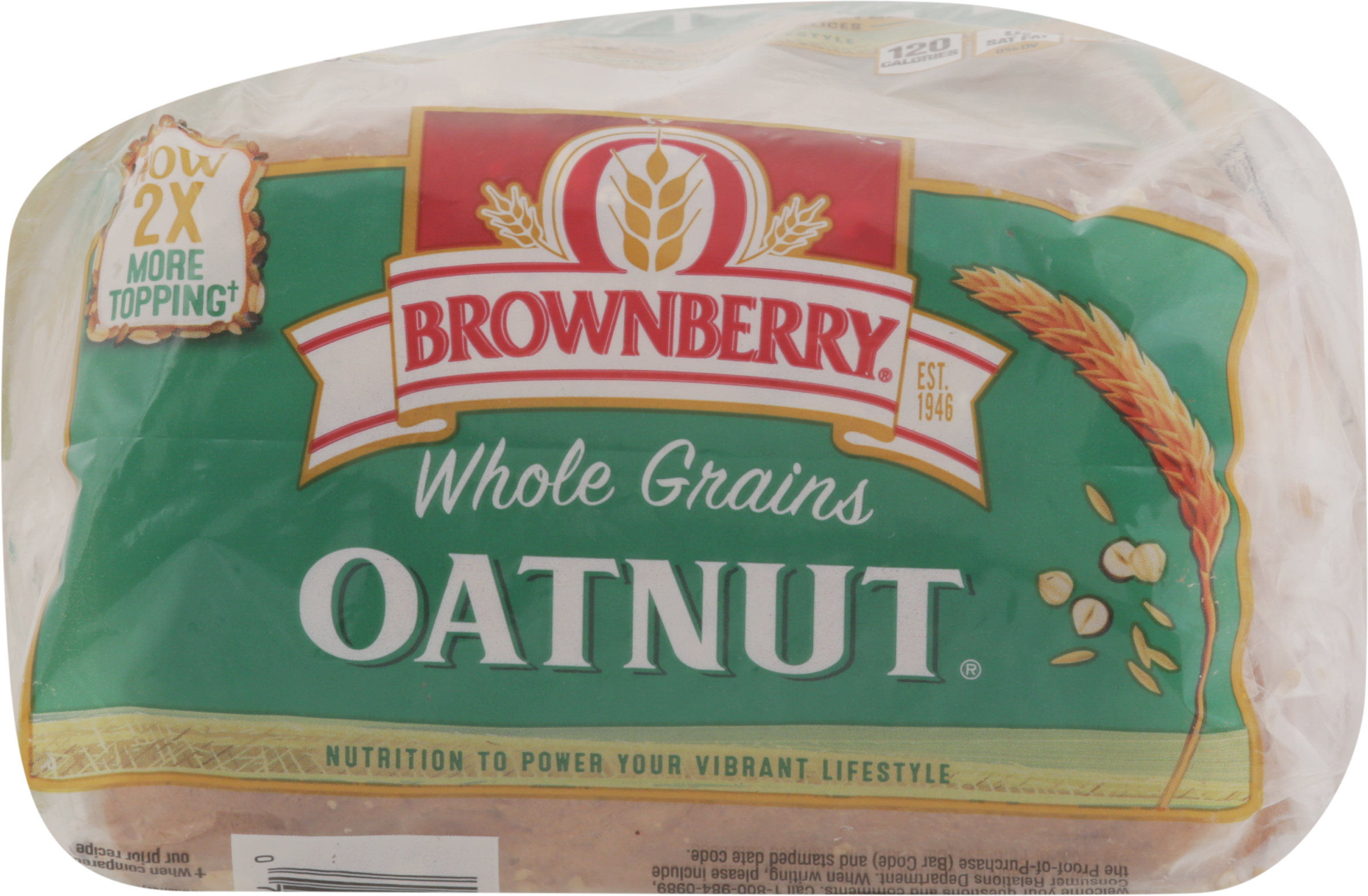 Bread, Oatnut, Whole Grains