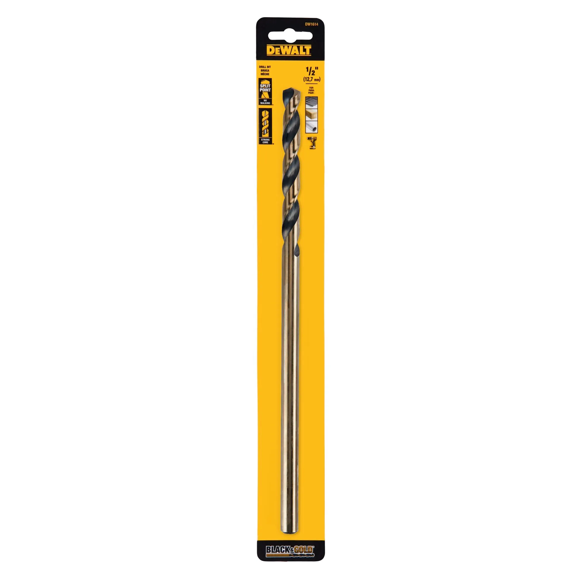Dewalt 1/2" X 12" Black Aircraft Drill Bit
