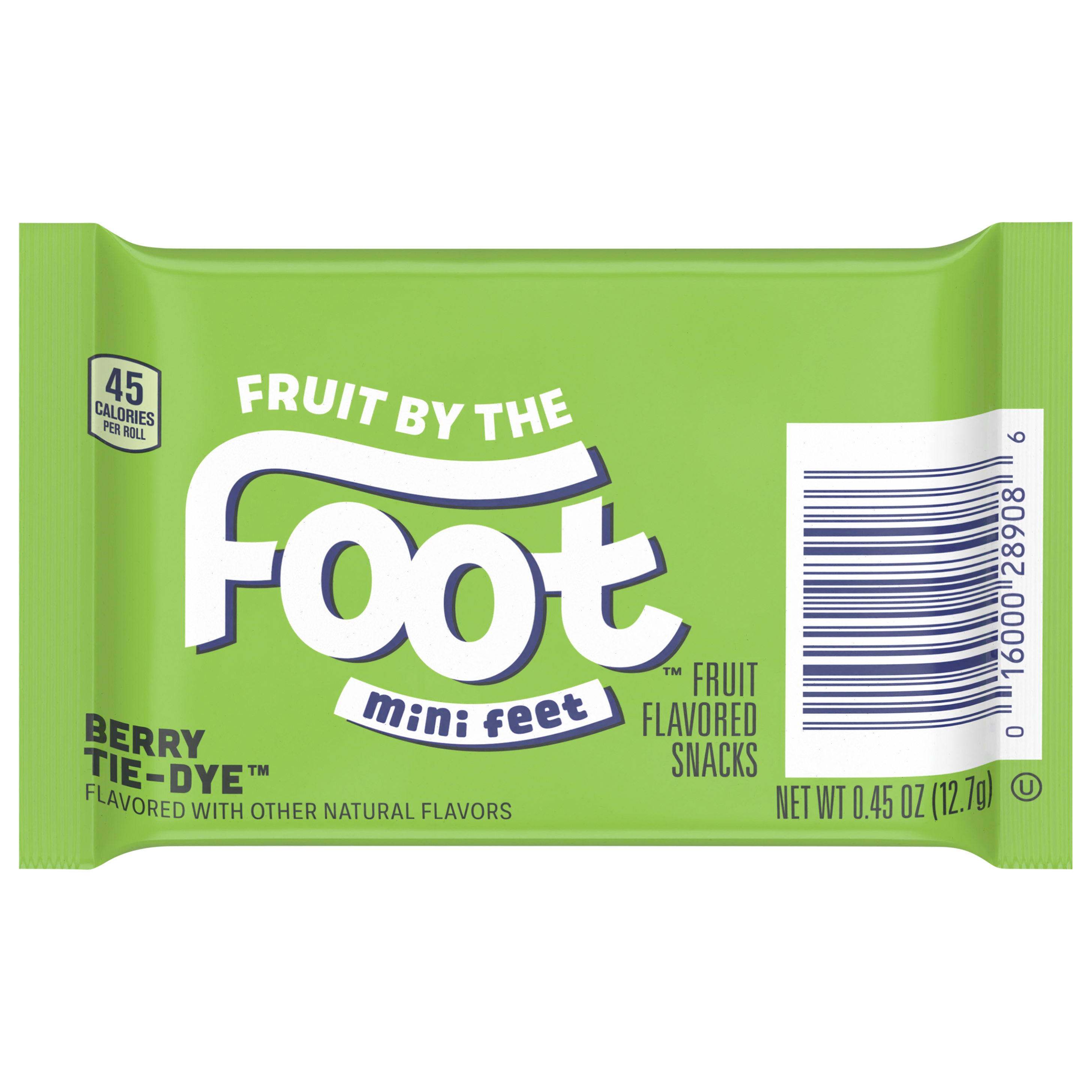 Fruit Flavored Snacks, Berry Tie-Dye, Mini Feet