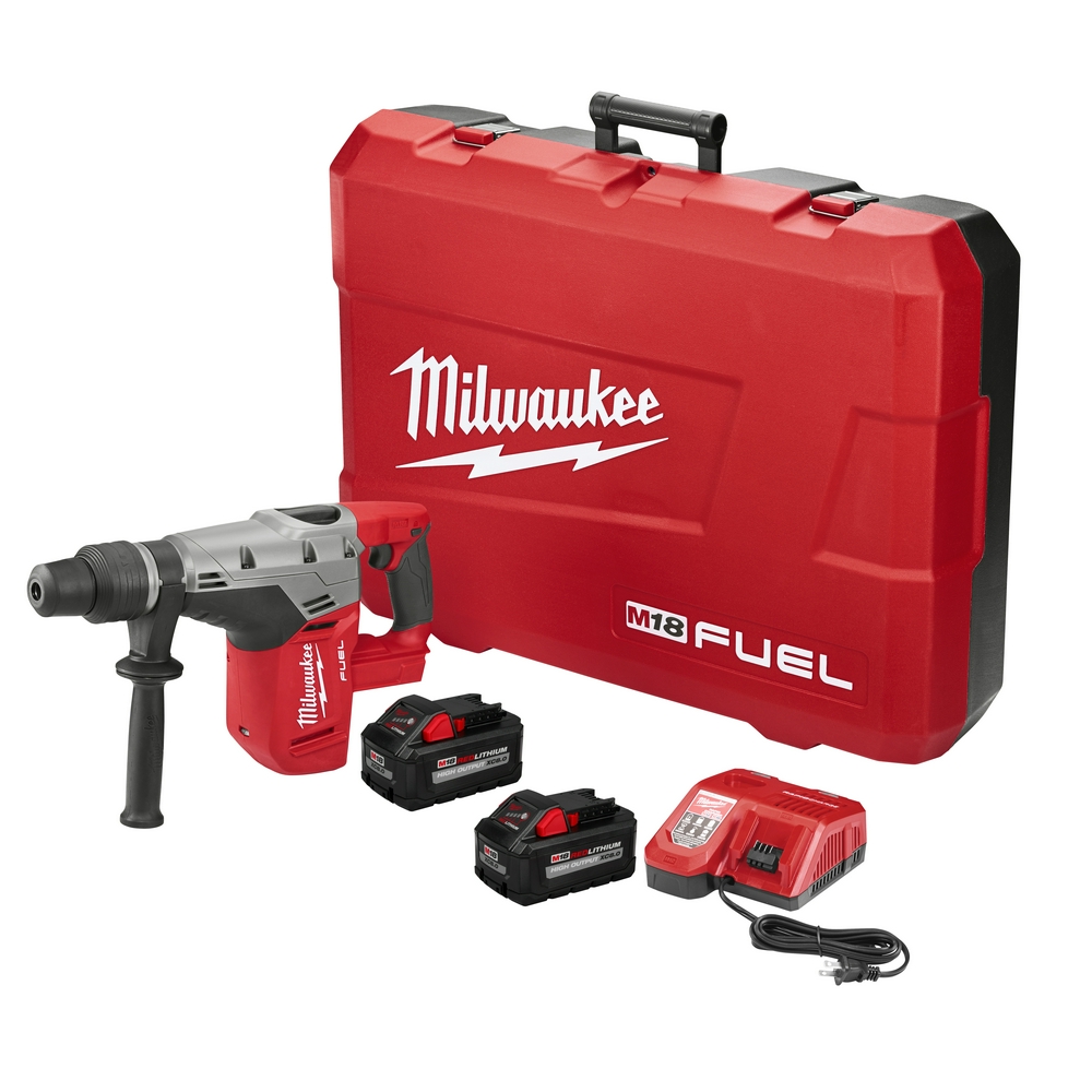 Milwaukee M18 Fuel SDS-Max Hammer Drill 2 Battery - White Cap